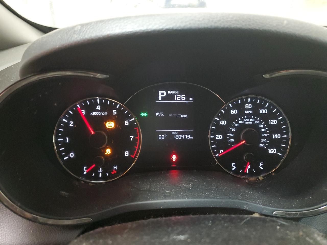 2017 Kia Forte Lx White vin: 3KPFK4A76HE046992 Damage: Warning Light - Abs, On, Unacceptable