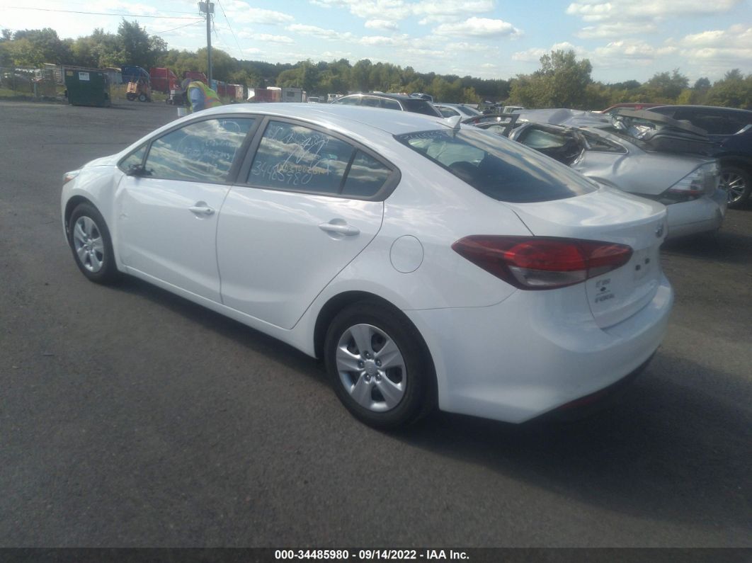 2018 Kia Forte Lx White vin: 3KPFK4A76JE283326