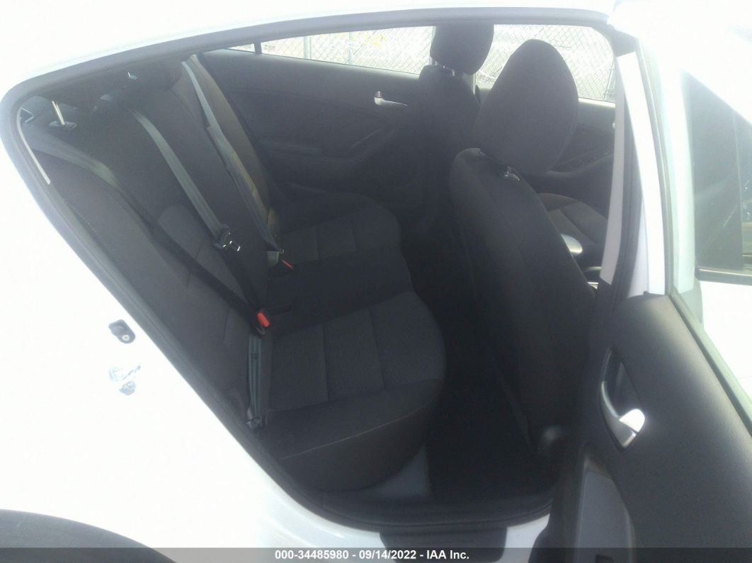 2018 Kia Forte Lx White vin: 3KPFK4A76JE283326