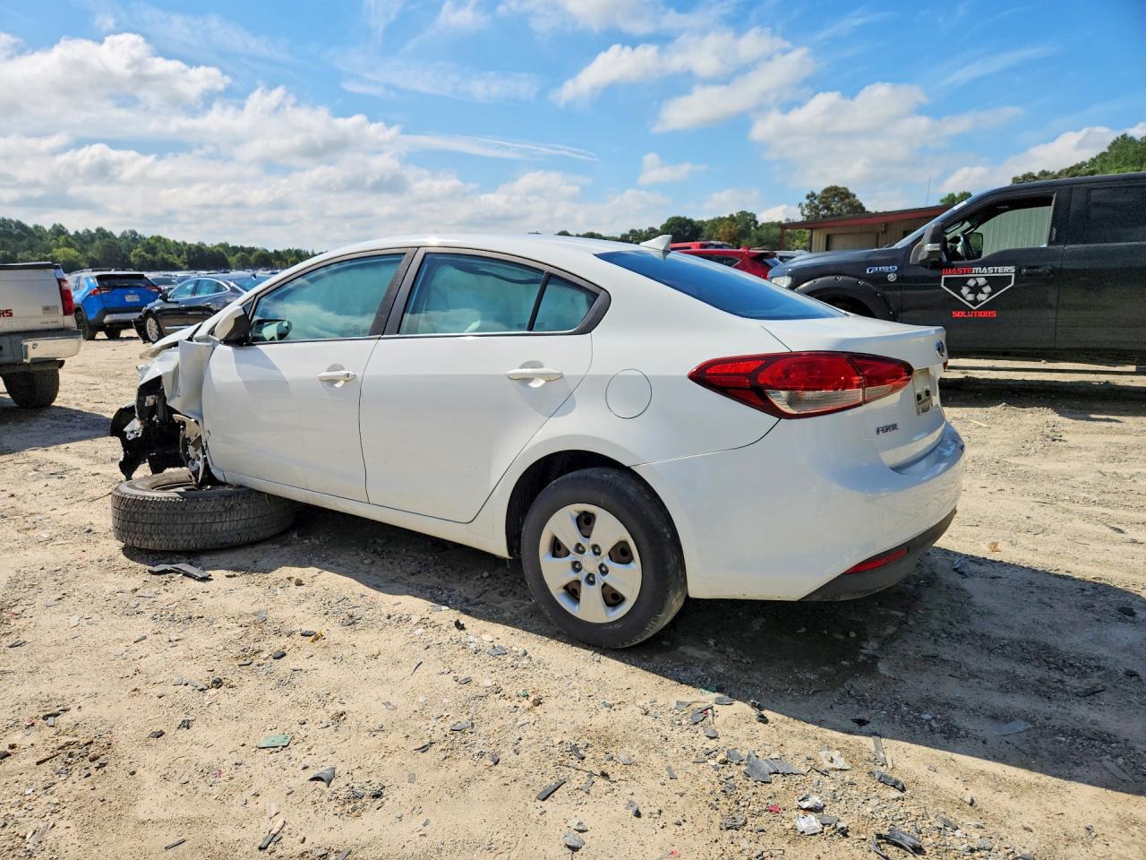 2017 Kia Forte Lx White vin: 3KPFK4A77HE064613