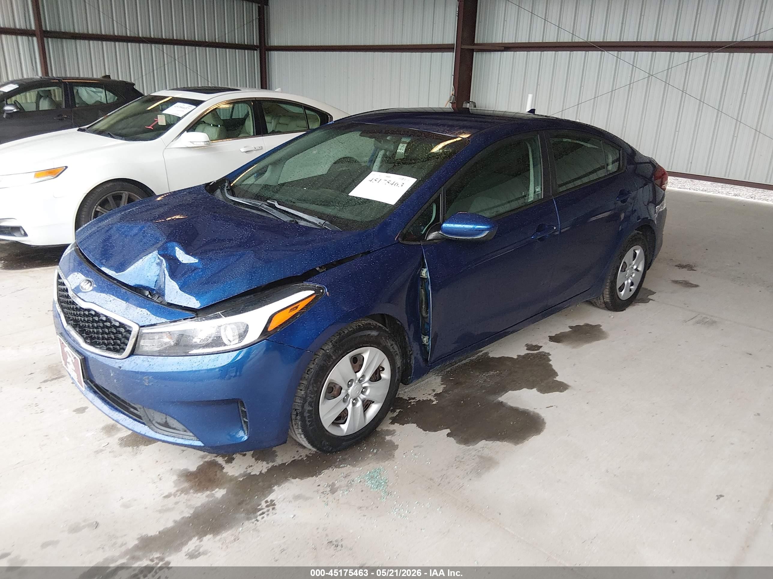 2017 Kia Forte Lx Blue vin: 3KPFK4A78HE146964