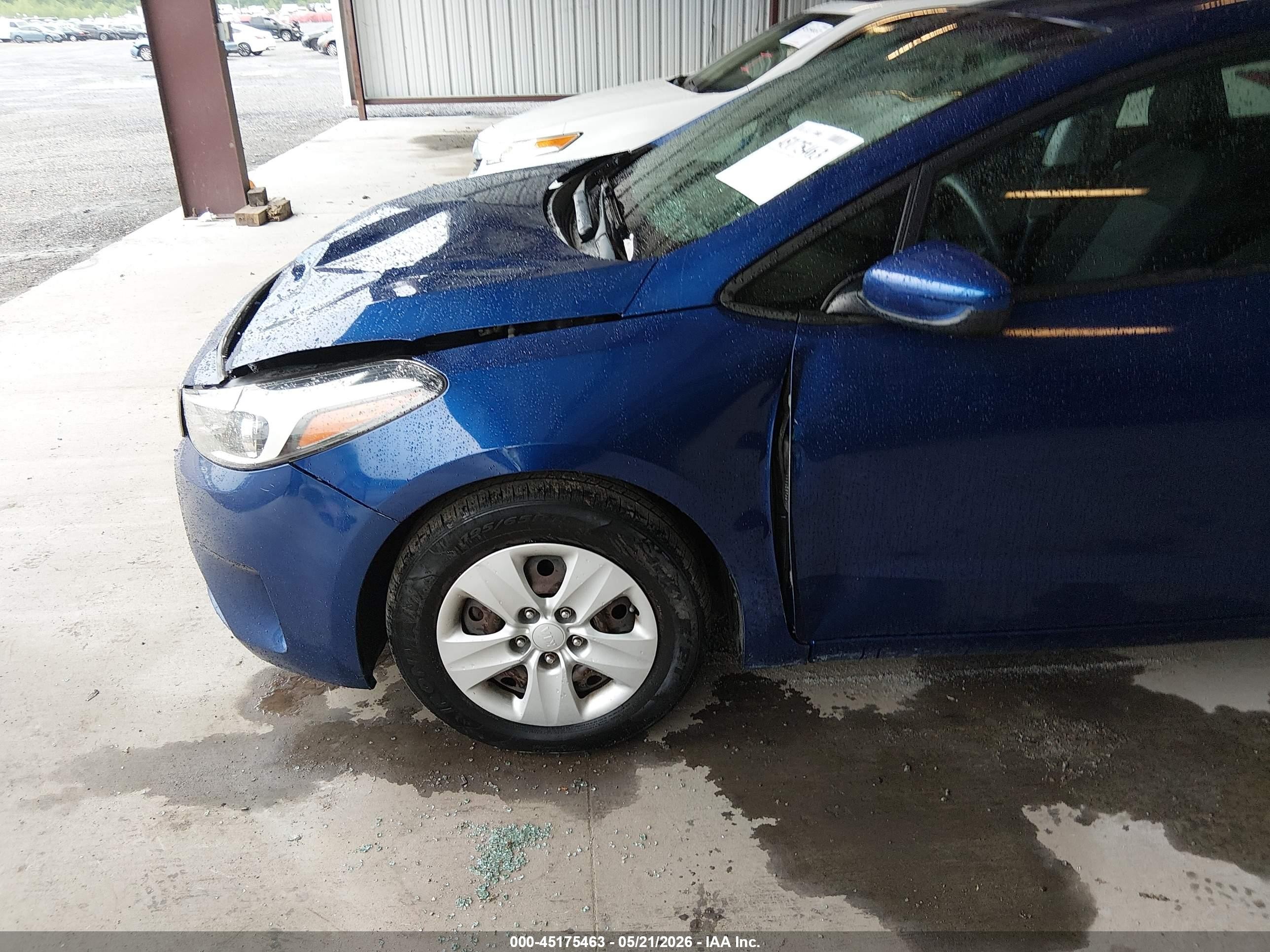 2017 Kia Forte Lx Blue vin: 3KPFK4A78HE146964