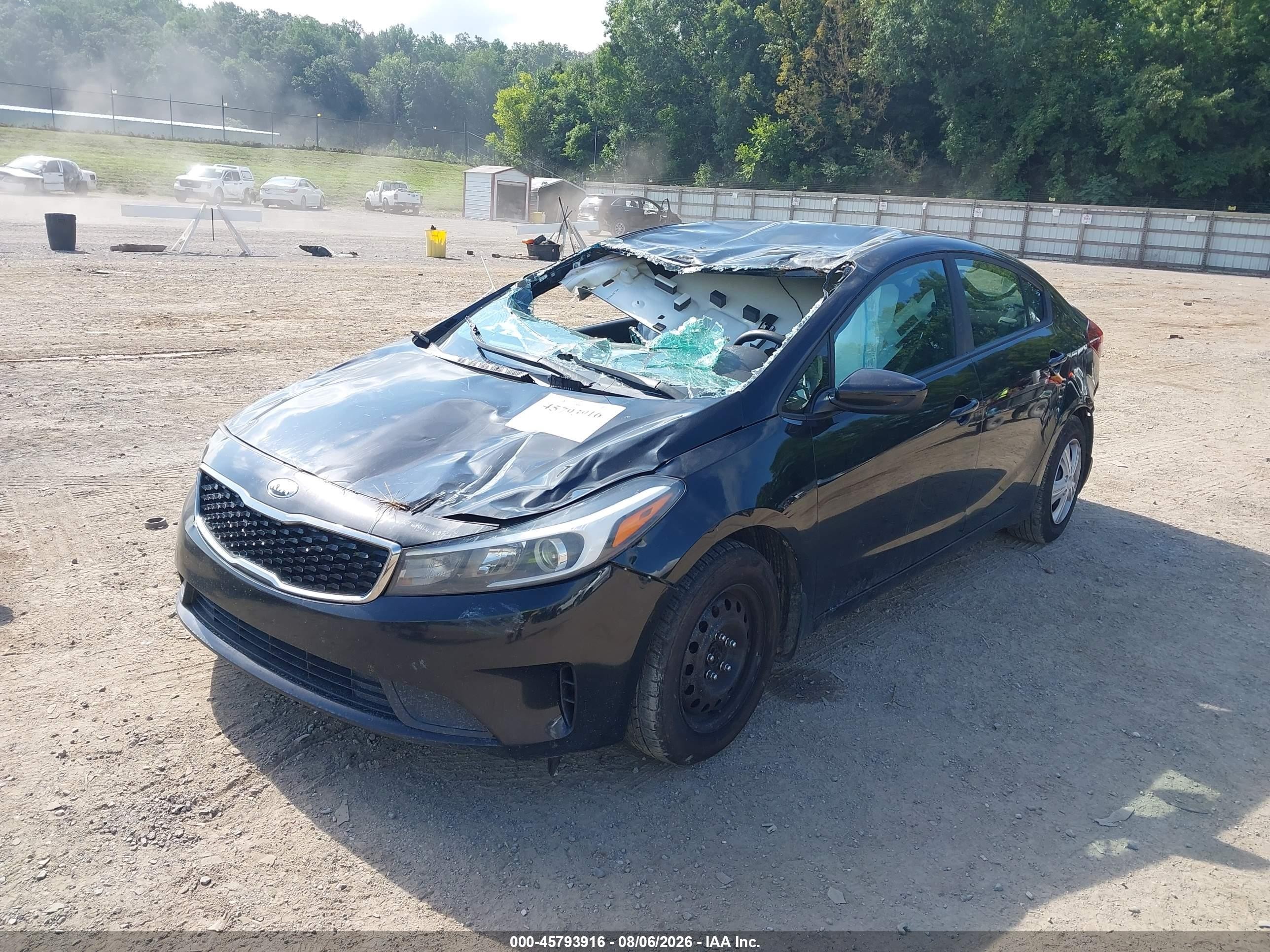 2017 Kia Forte Lx Black vin: 3KPFK4A79HE056514