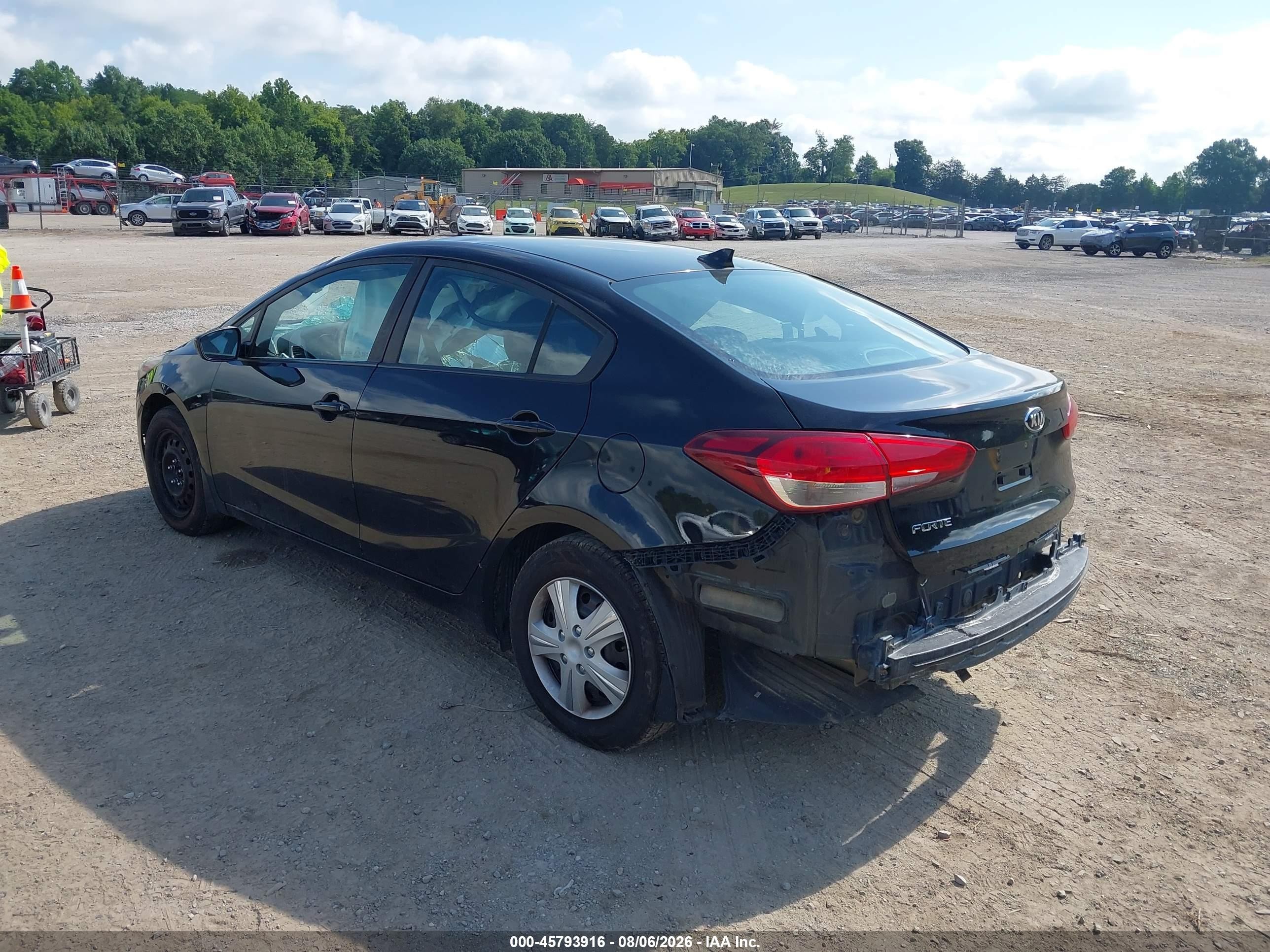 2017 Kia Forte Lx Black vin: 3KPFK4A79HE056514