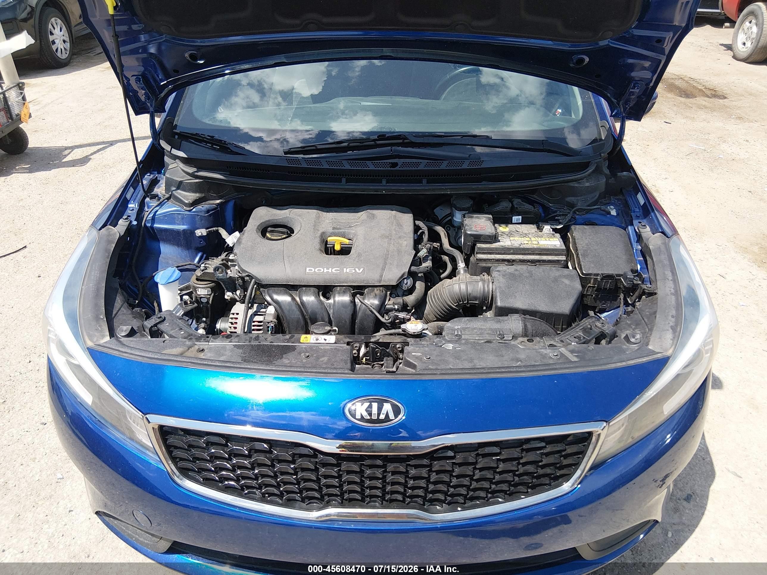 2017 Kia Forte S Blue vin: 3KPFL4A70HE052087