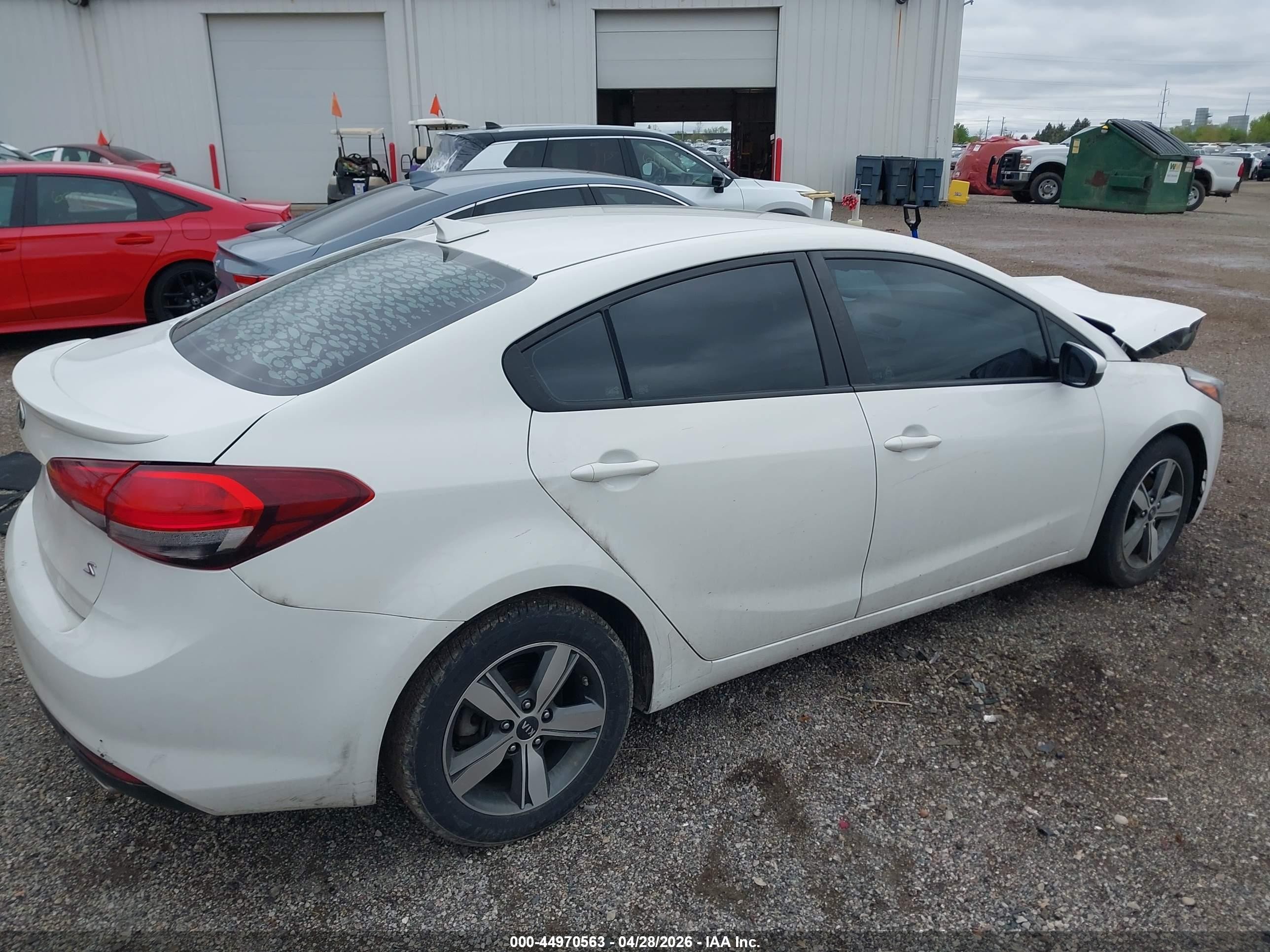 2018 Kia Forte S White vin: 3KPFL4A73JE192138
