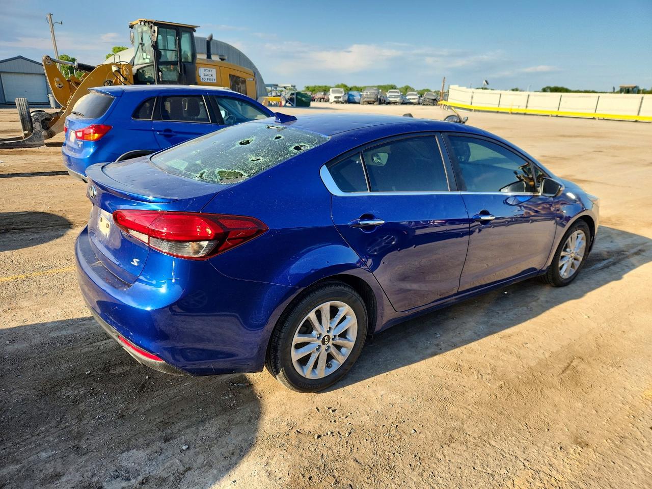 2017 Kia Forte S Blue vin: 3KPFL4A74HE057650
