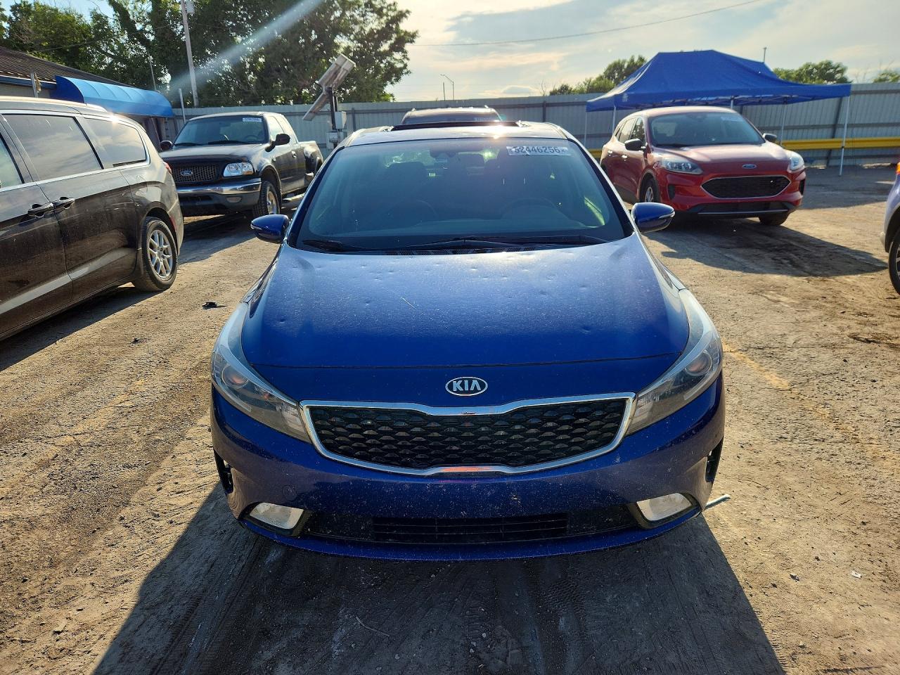 2017 Kia Forte S Blue vin: 3KPFL4A74HE057650