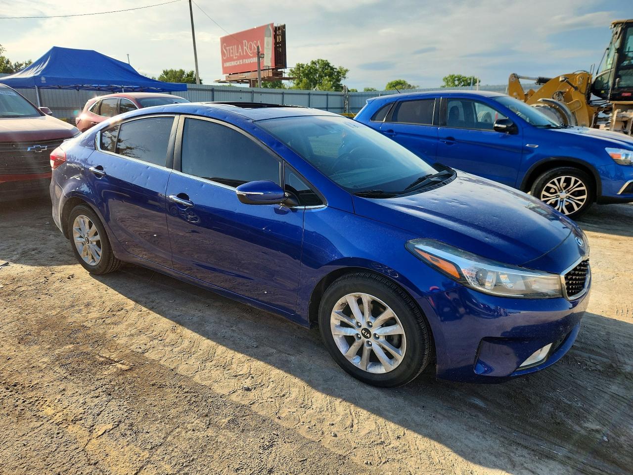 2017 Kia Forte S Blue vin: 3KPFL4A74HE057650