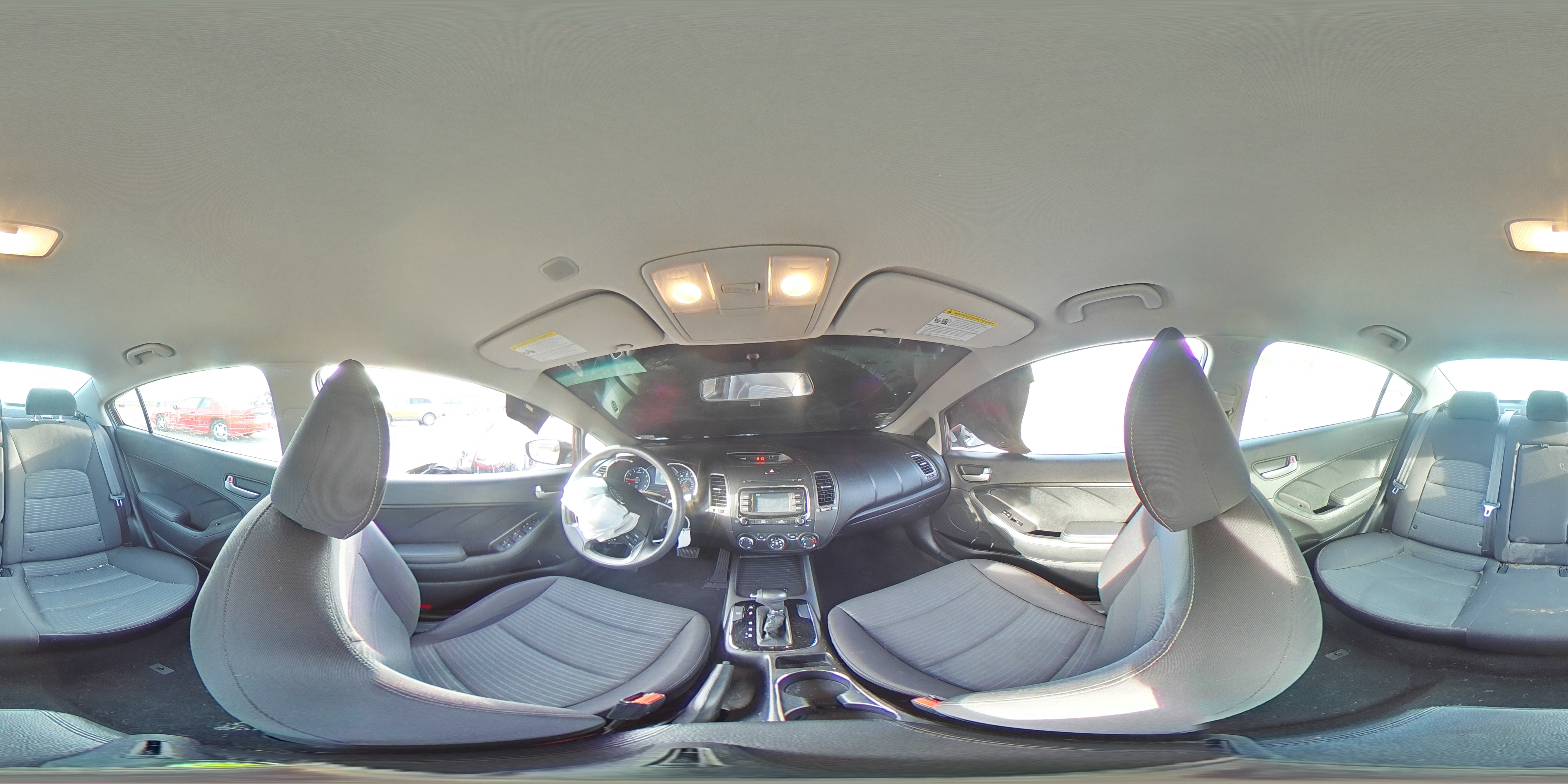 2017 Kia Forte Lx Burgundy vin: 3KPFL4A74HE109505