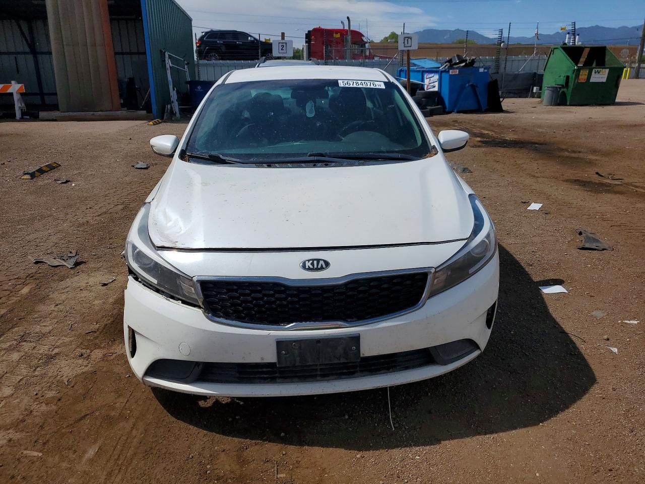 2018 Kia Forte Lx White vin: 3KPFL4A75JE166513