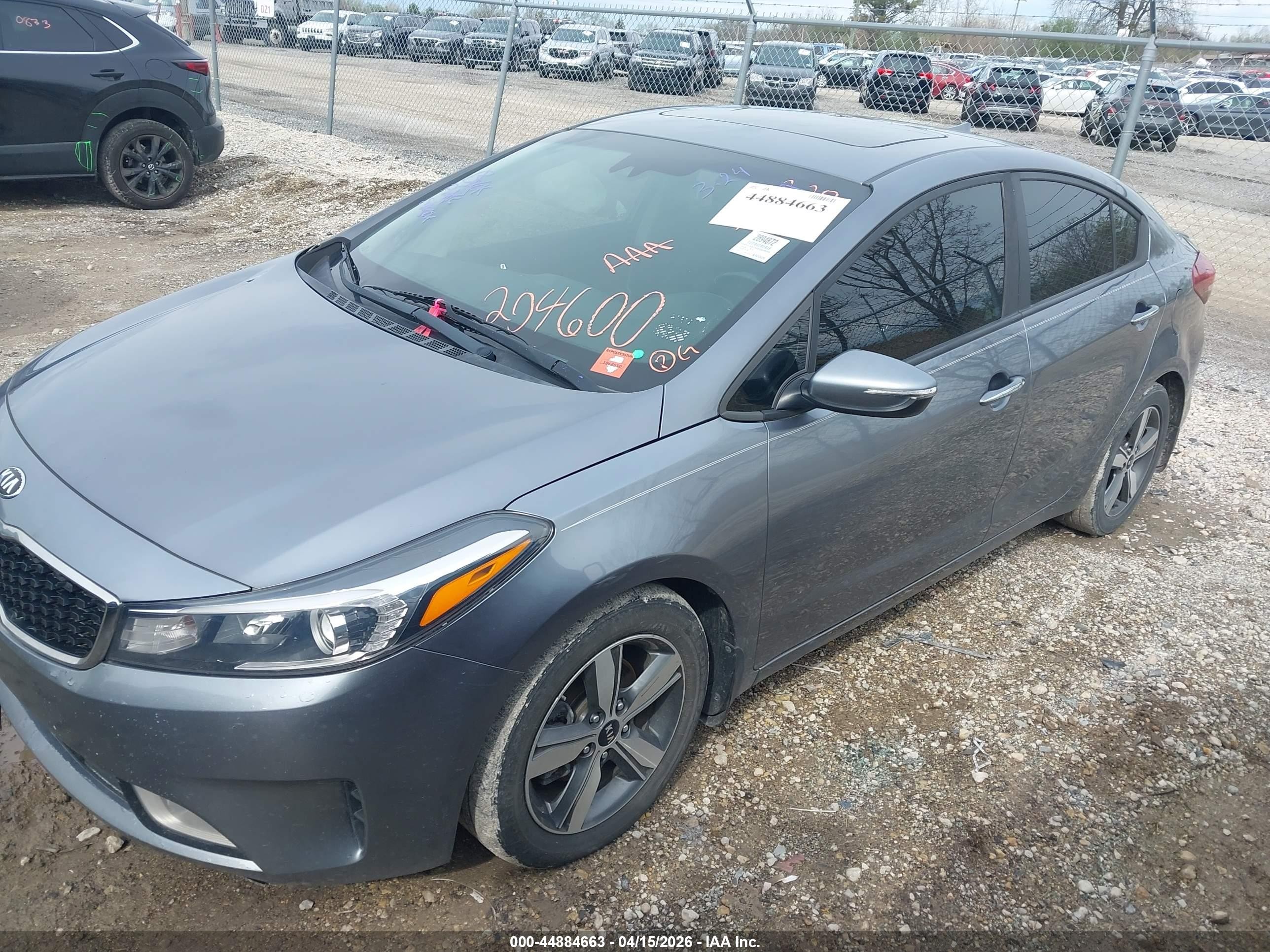 2018 Kia Forte S Gray vin: 3KPFL4A75JE204600