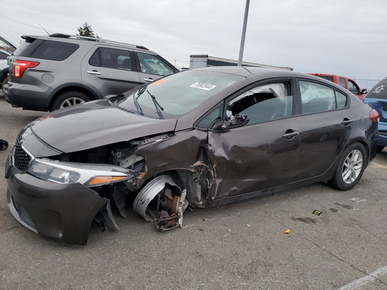 2018 Kia Forte Lx Коричневый vin: 3KPFL4A76JE177651