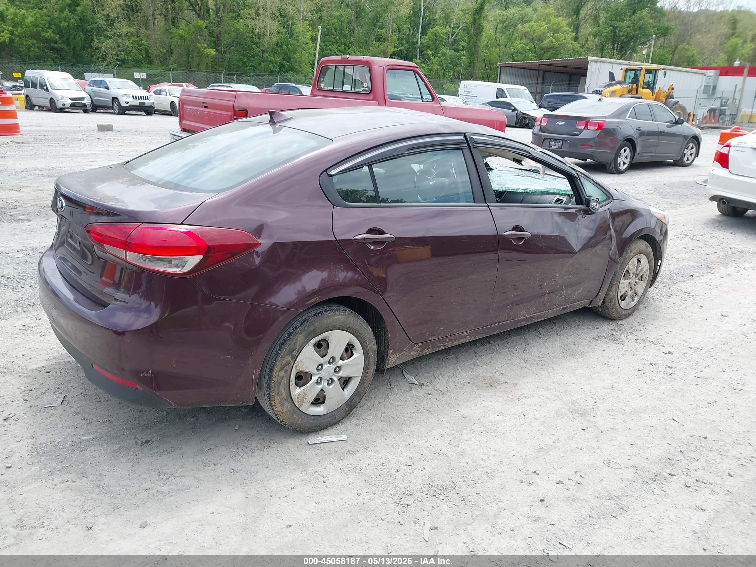 2017 Kia Forte Lx Brown vin: 3KPFL4A77HE157533