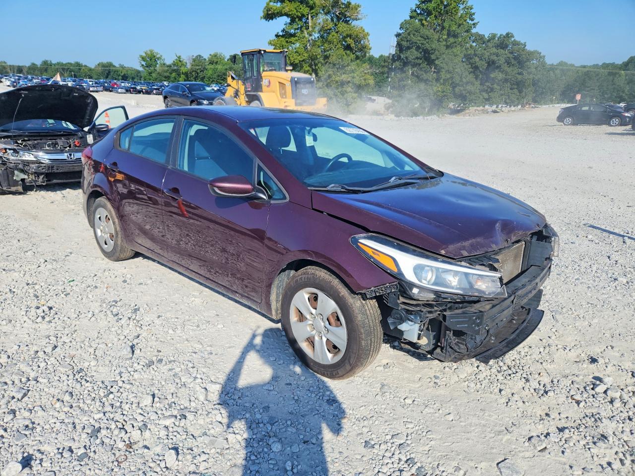 2018 Kia Forte Lx Бордовый vin: 3KPFL4A77JE181756