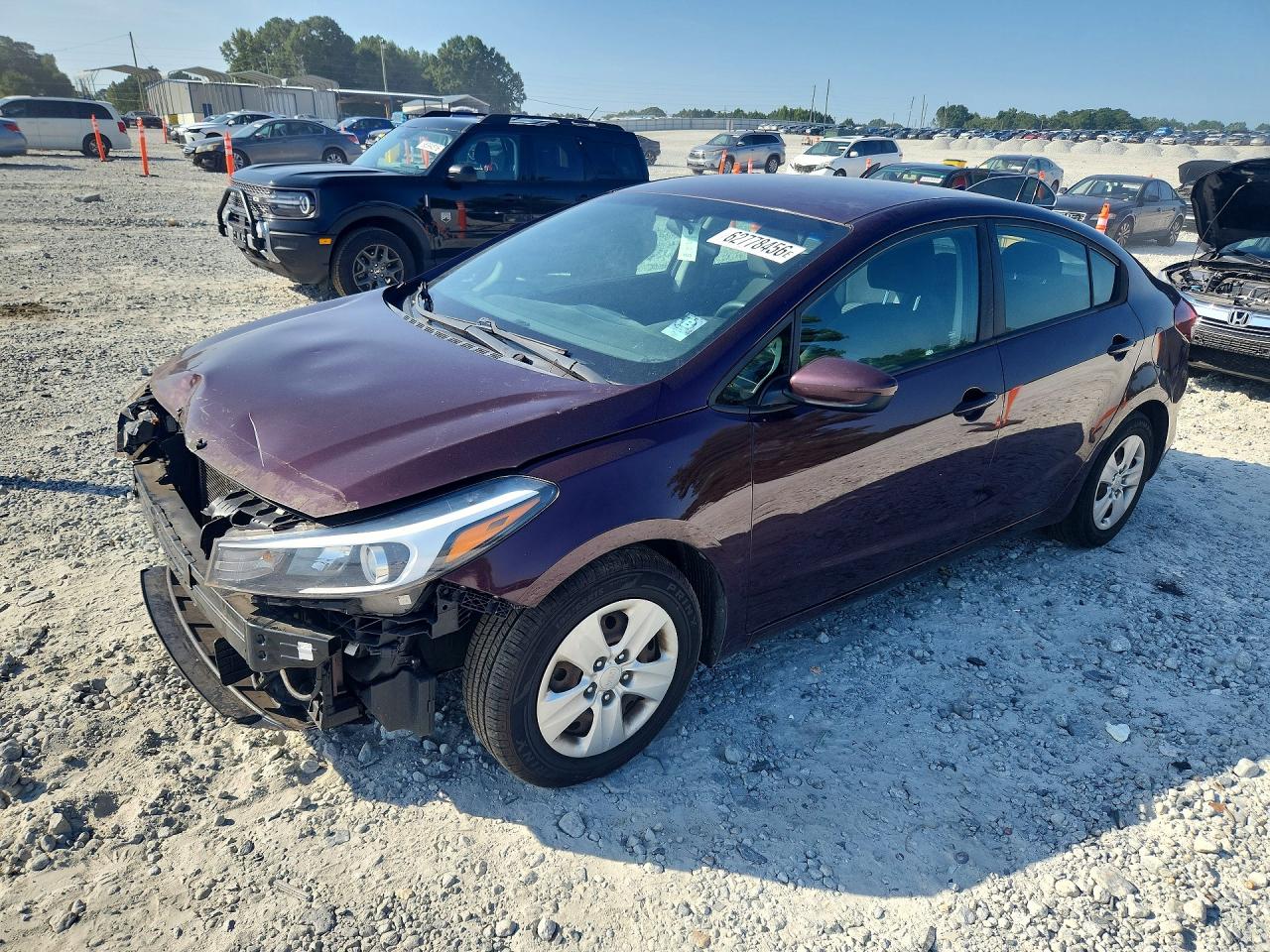 2018 Kia Forte Lx Бордовый vin: 3KPFL4A77JE181756