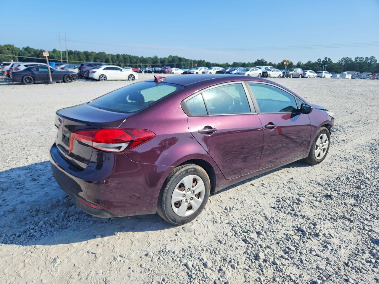 2018 Kia Forte Lx Бордовый vin: 3KPFL4A77JE181756