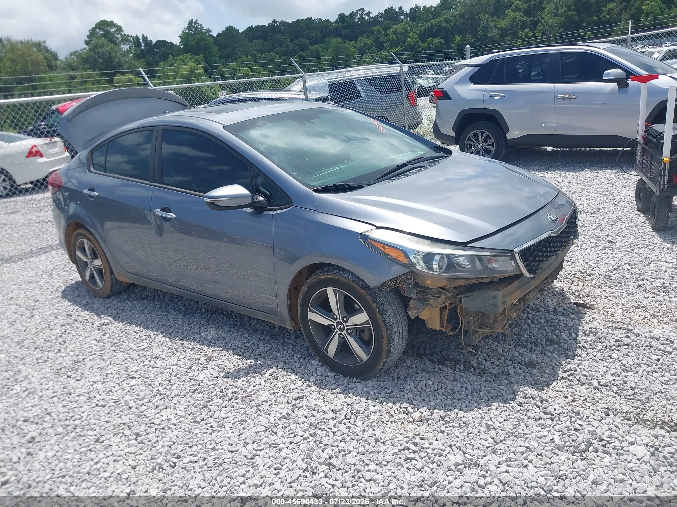 2018 Kia Forte S Gray vin: 3KPFL4A79JE174243