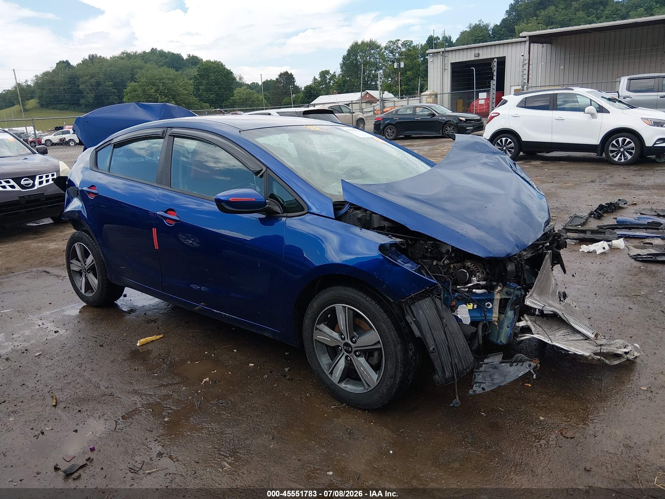 2018 Kia Forte Lx Blue vin: 3KPFL4A79JE274861