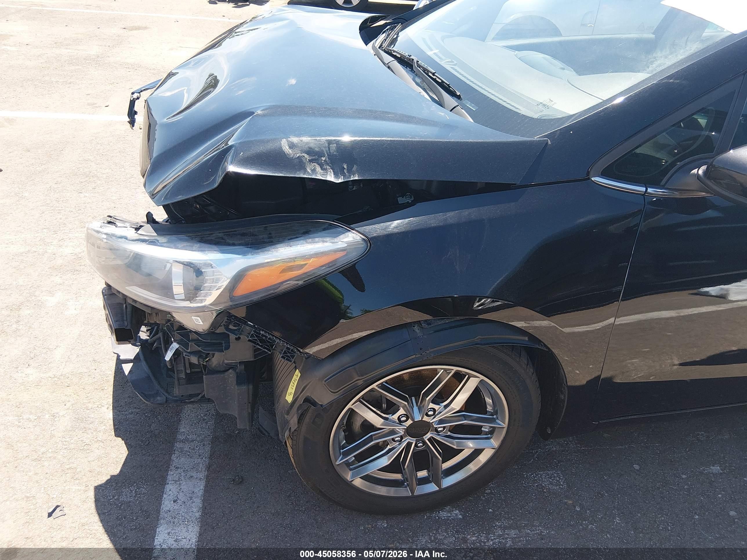 2017 Kia Forte S Черный vin: 3KPFL4A7XHE054266