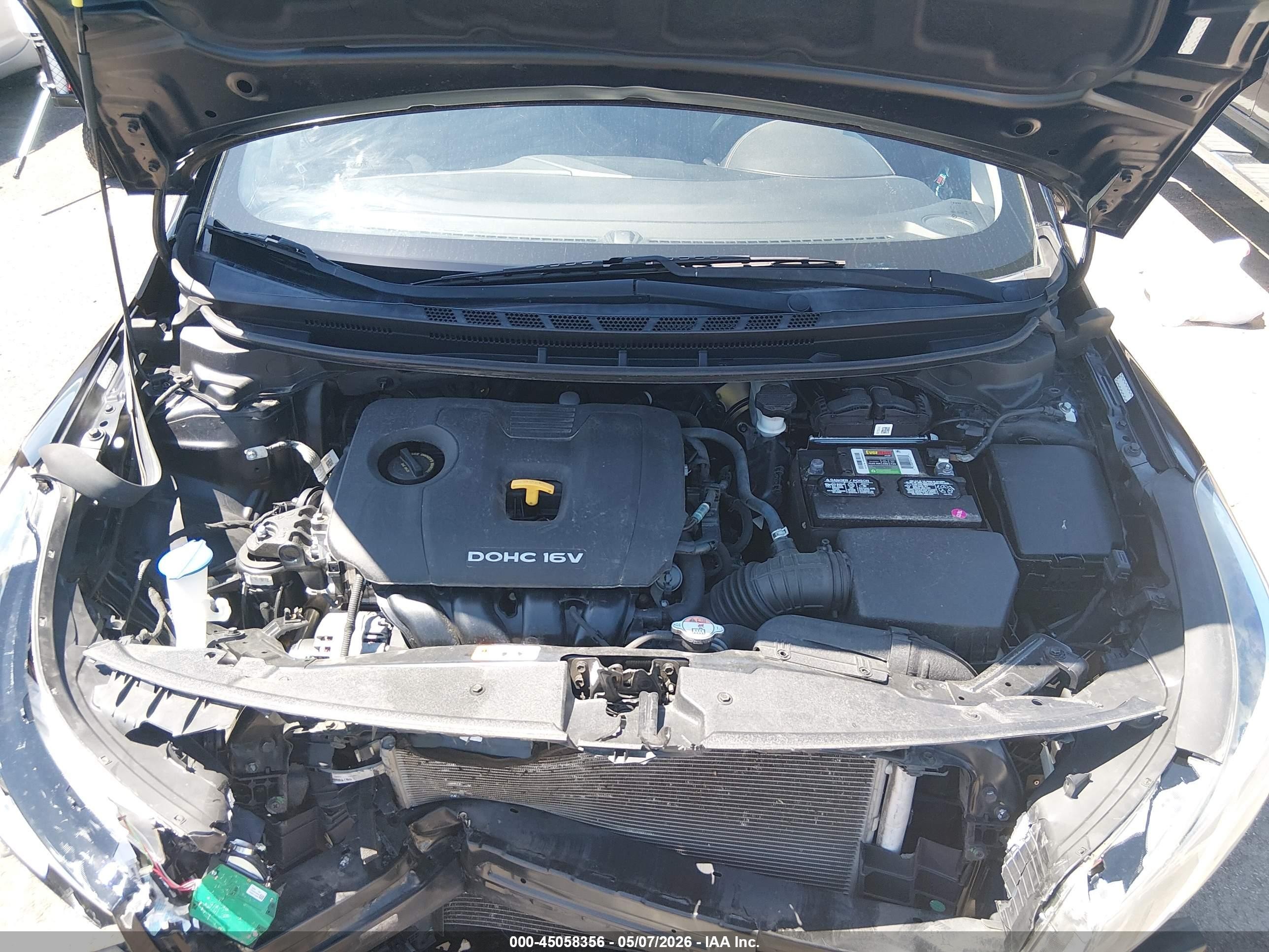 2017 Kia Forte S Черный vin: 3KPFL4A7XHE054266