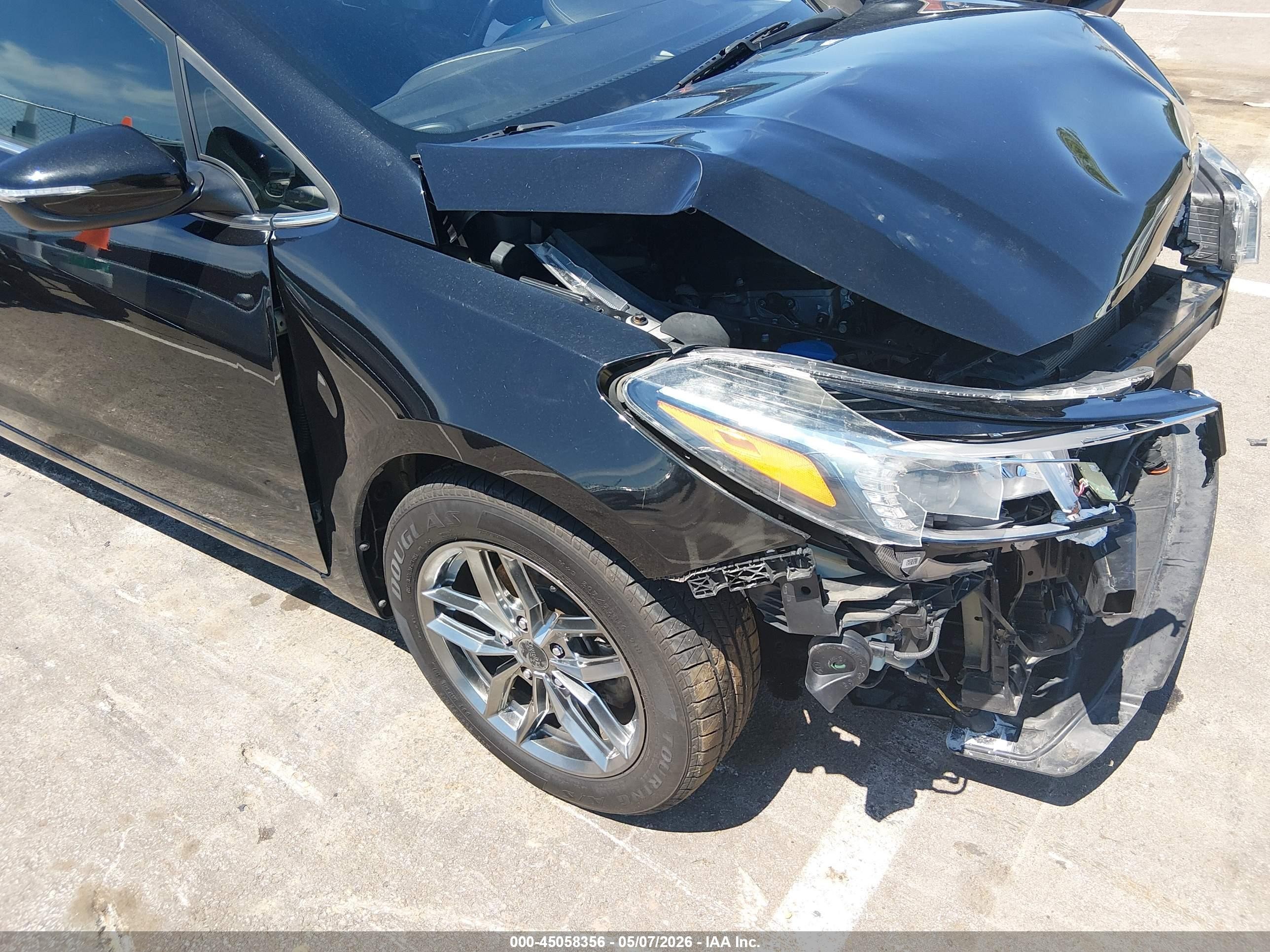 2017 Kia Forte S Черный vin: 3KPFL4A7XHE054266