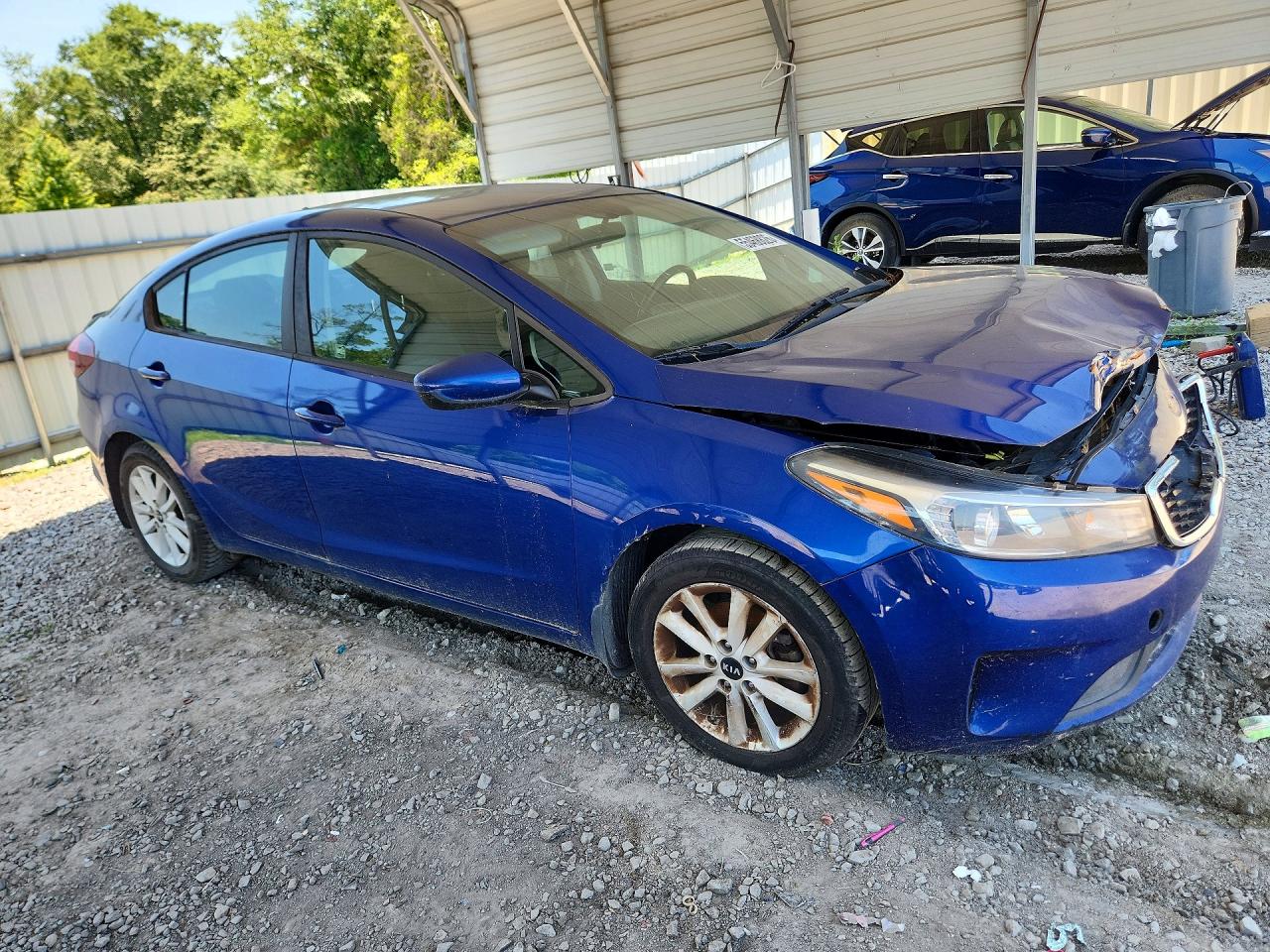 2017 Kia Forte S Blue vin: 3KPFL4A7XHE054350