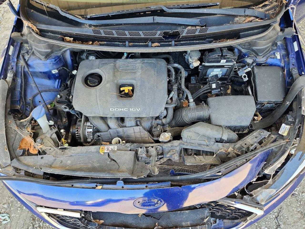 2017 Kia Forte S Blue vin: 3KPFL4A7XHE054350
