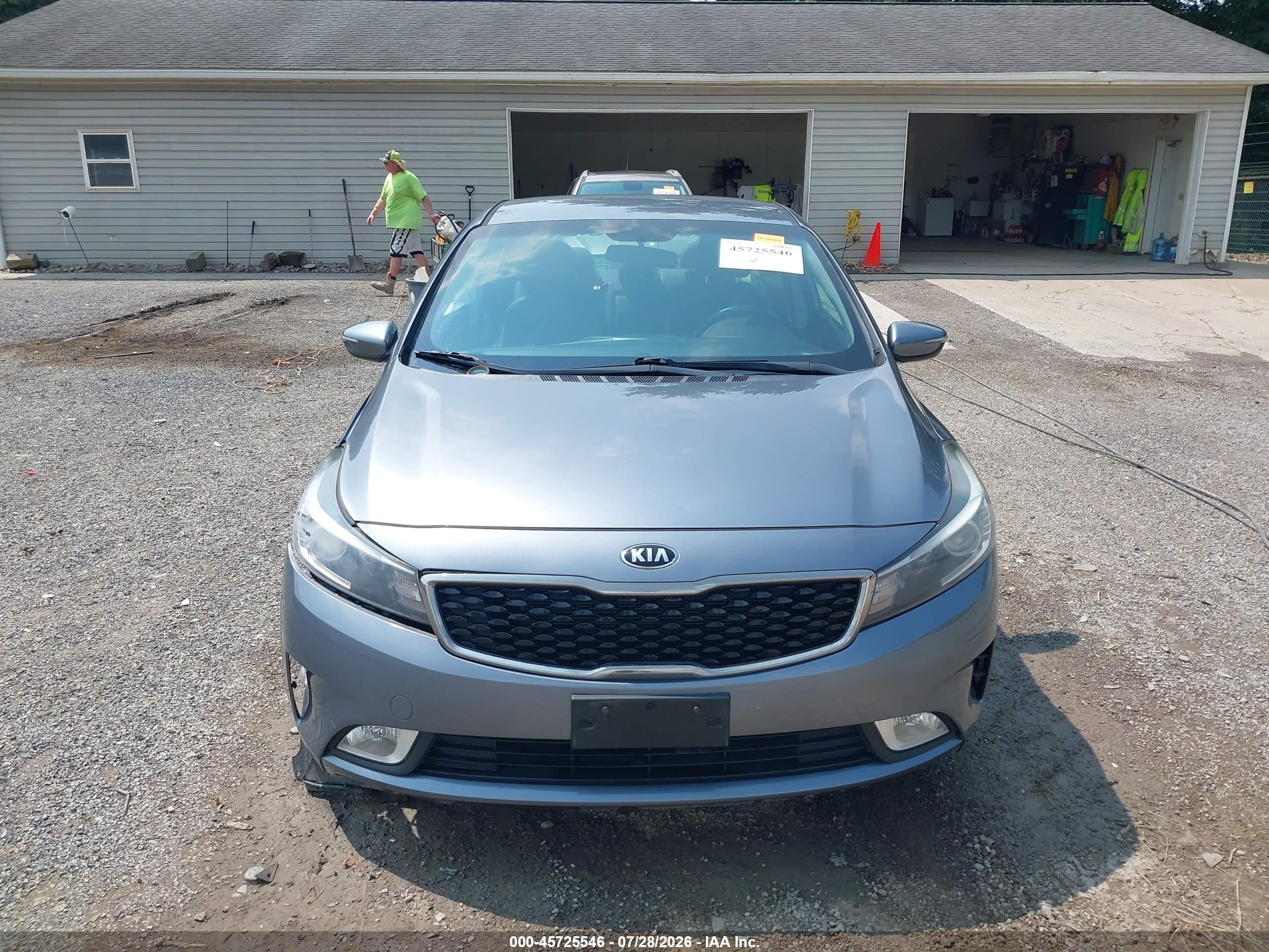2017 Kia Forte Ex Silver vin: 3KPFL4A81HE054861