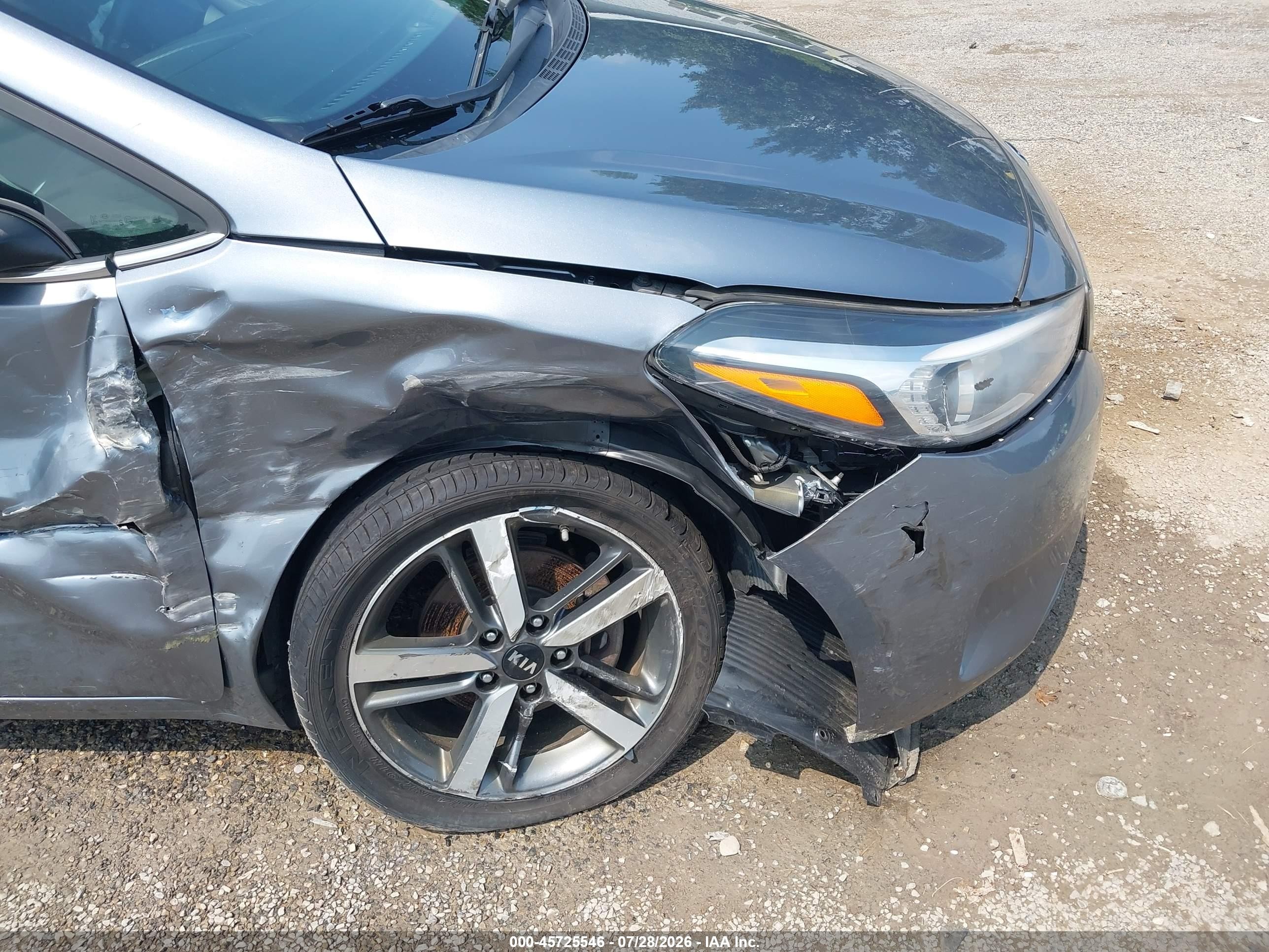 2017 Kia Forte Ex Silver vin: 3KPFL4A81HE054861