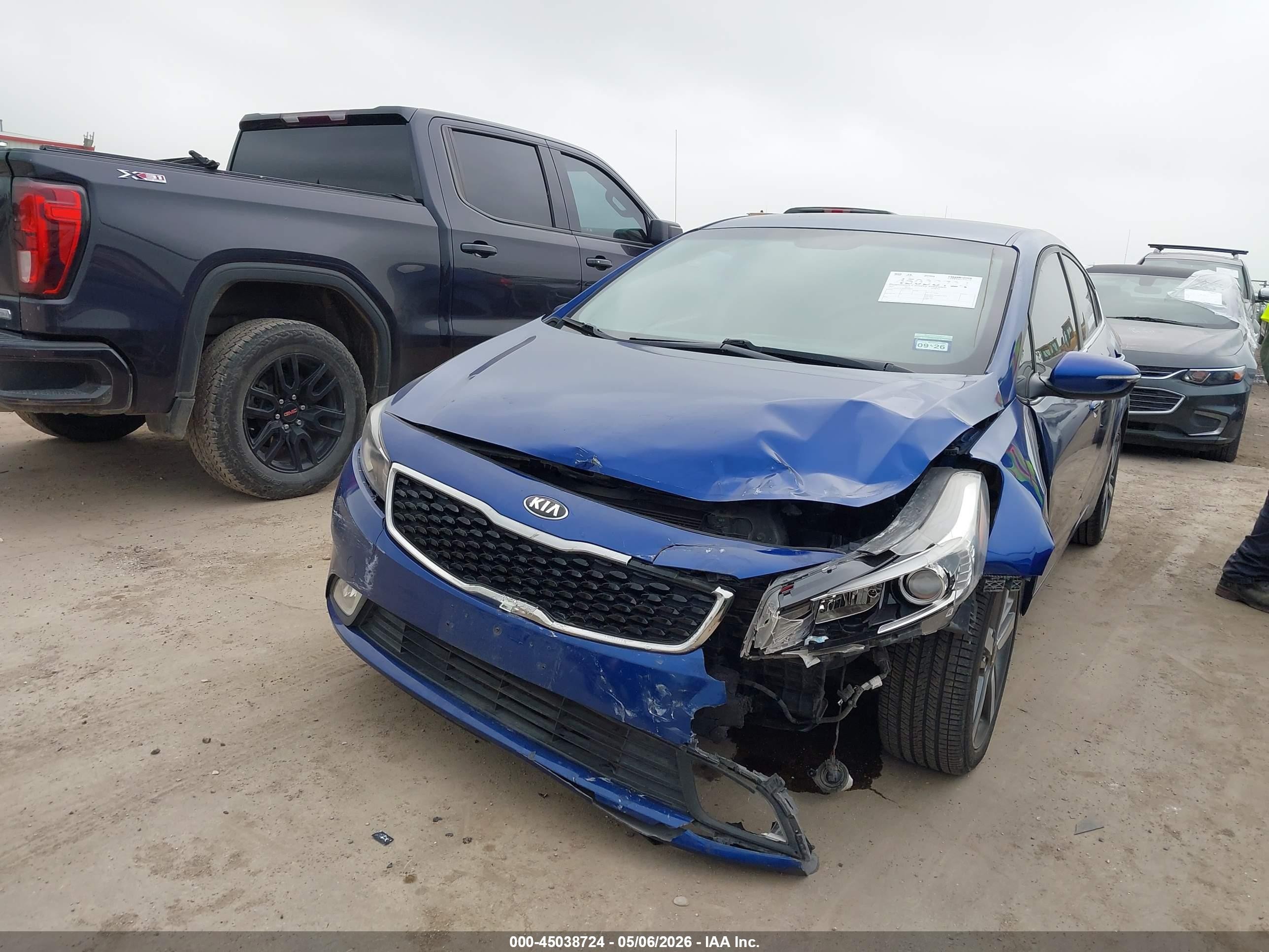 2017 Kia Forte Ex Blue vin: 3KPFL4A84HE038959