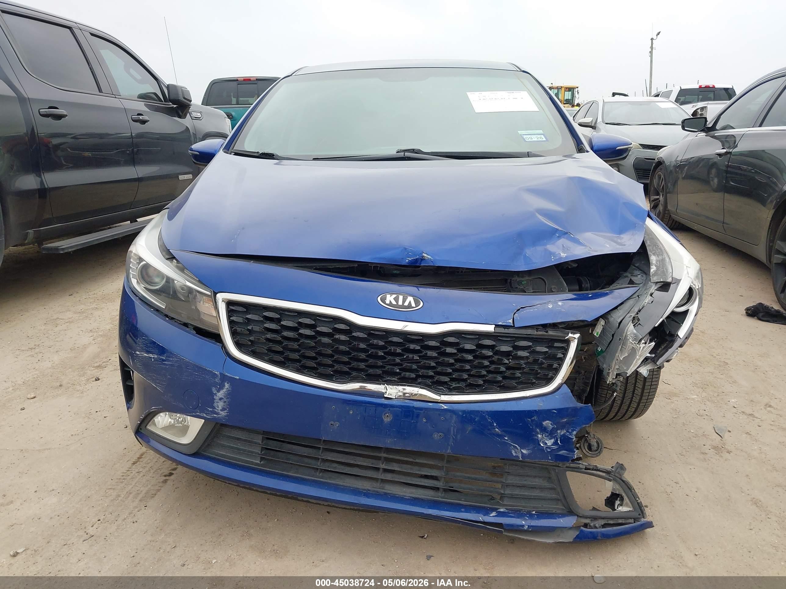 2017 Kia Forte Ex Blue vin: 3KPFL4A84HE038959