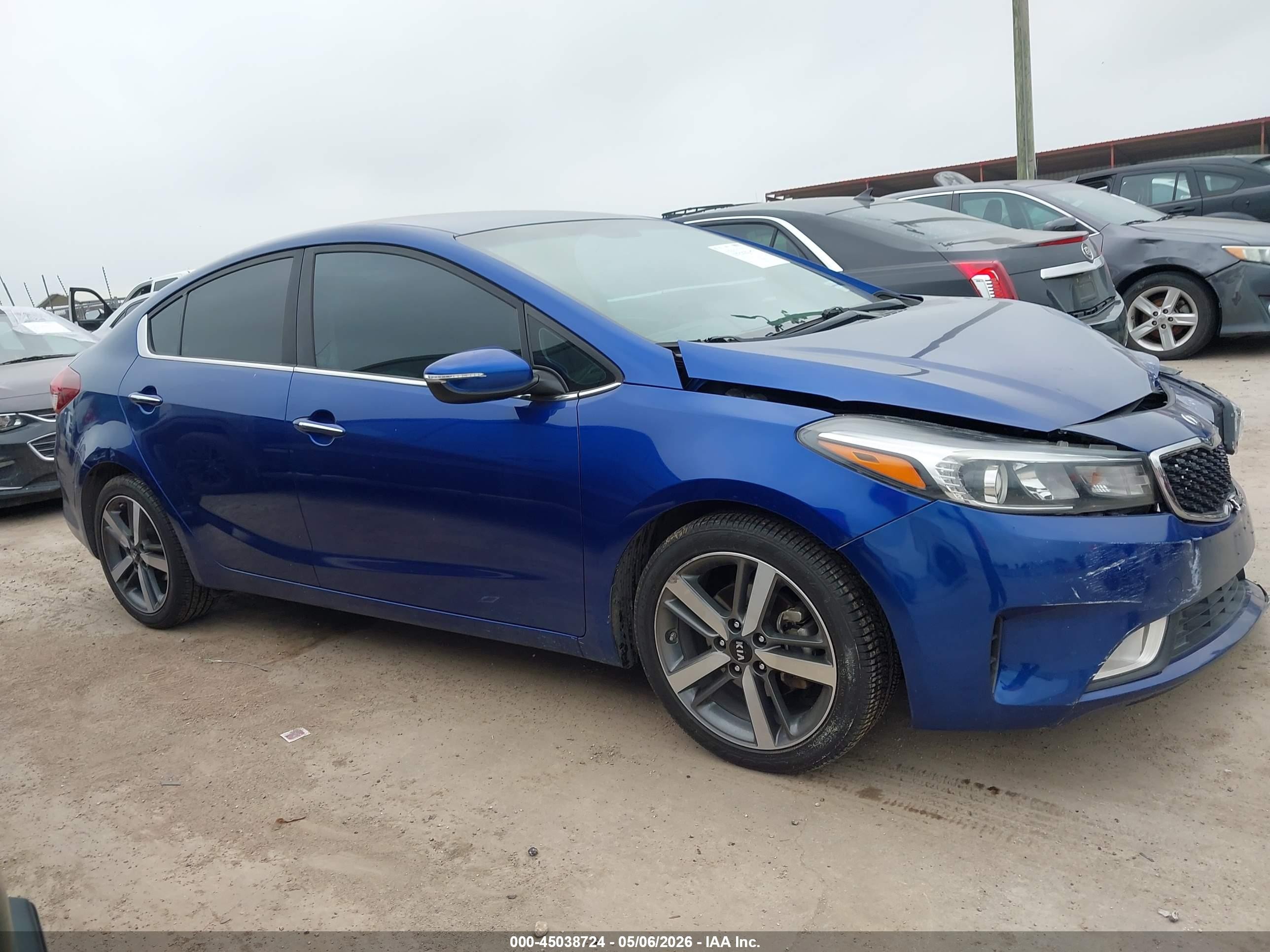 2017 Kia Forte Ex Blue vin: 3KPFL4A84HE038959
