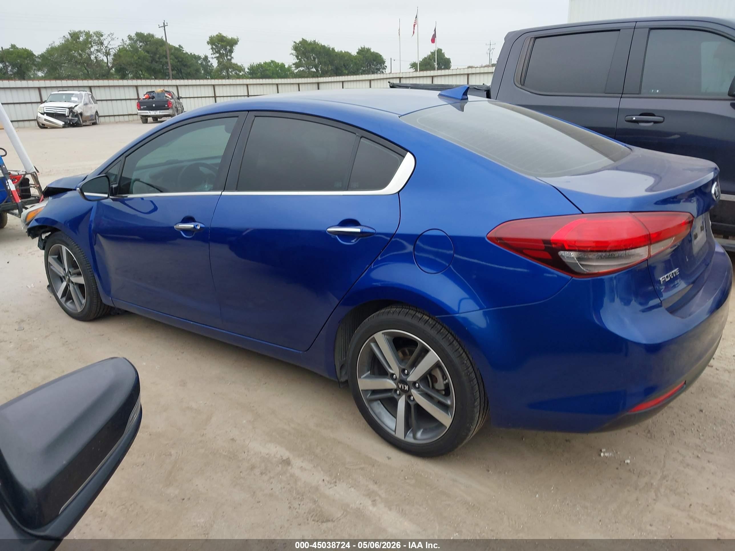 2017 Kia Forte Ex Blue vin: 3KPFL4A84HE038959