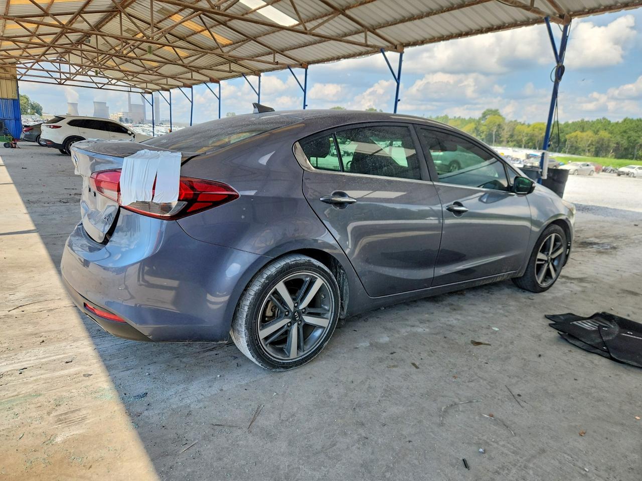 2018 Kia Forte Ex Gray vin: 3KPFL4A86JE189999