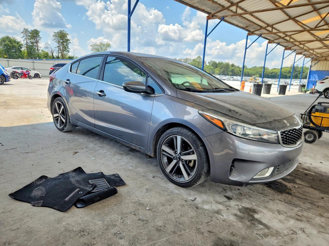2018 Kia Forte Ex Gray vin: 3KPFL4A86JE189999