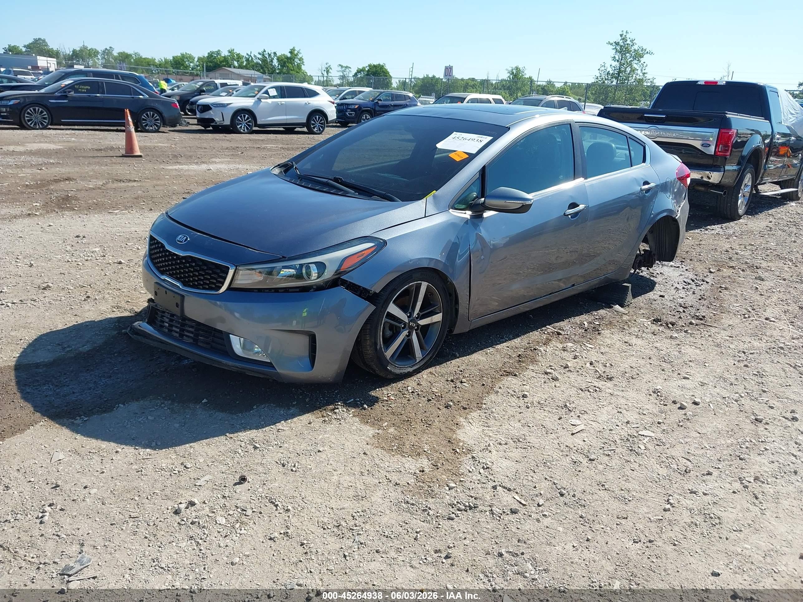 2017 Kia Forte Ex Blue vin: 3KPFN4A87HE039310