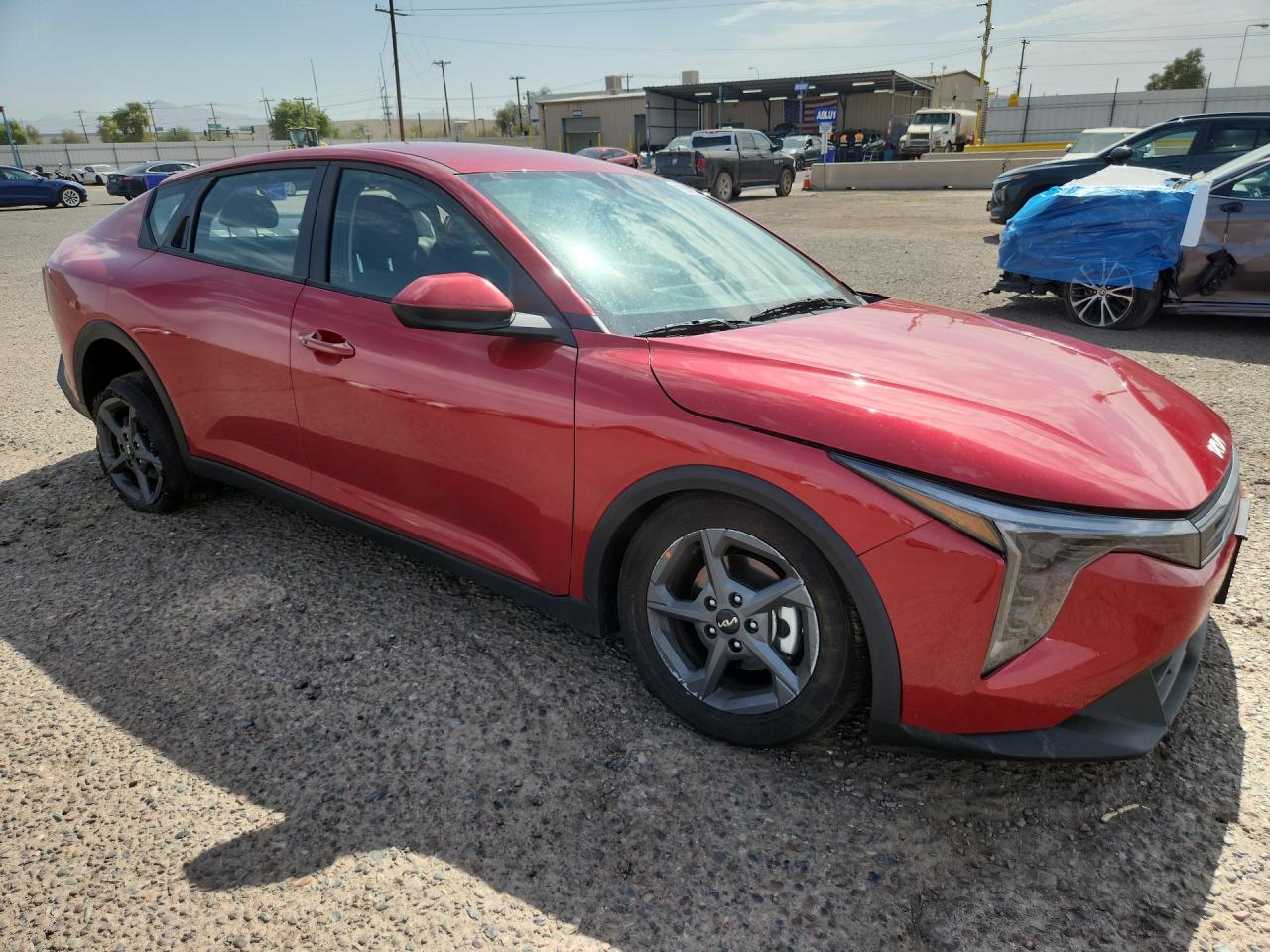 2026 Kia K4 Lxs Red vin: 3KPFT4DE2TE354841 Damage: Right Rear Wheel, Broken, Replacement Required