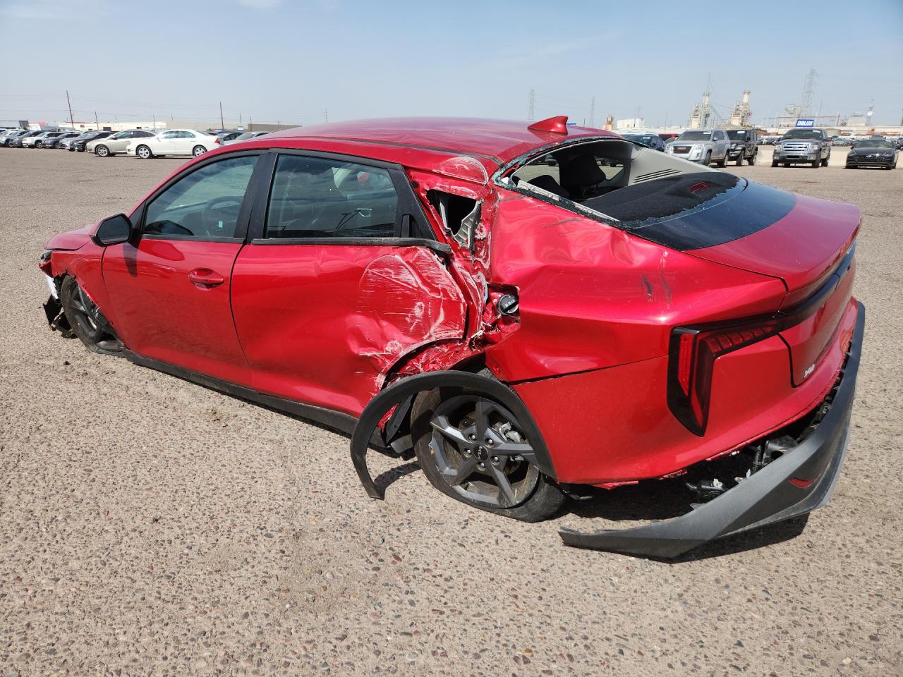 2026 Kia K4 Lxs Red vin: 3KPFT4DE2TE354841 Damage: Left Front Wheel, Broken, Replacement Required