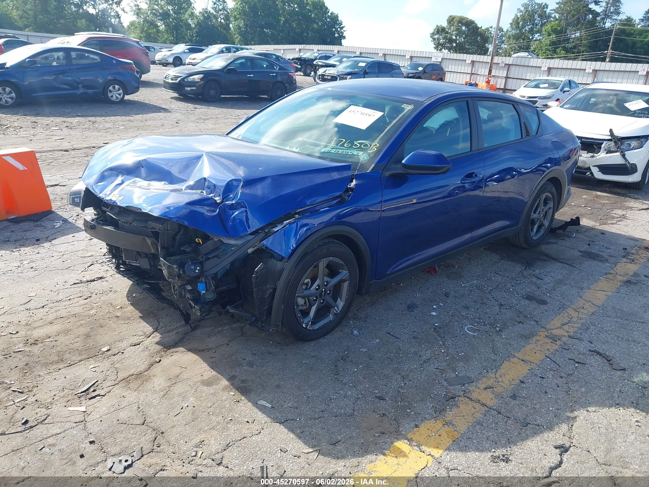 2025 Kia K4 Lxs Синий vin: 3KPFT4DE3SE176503