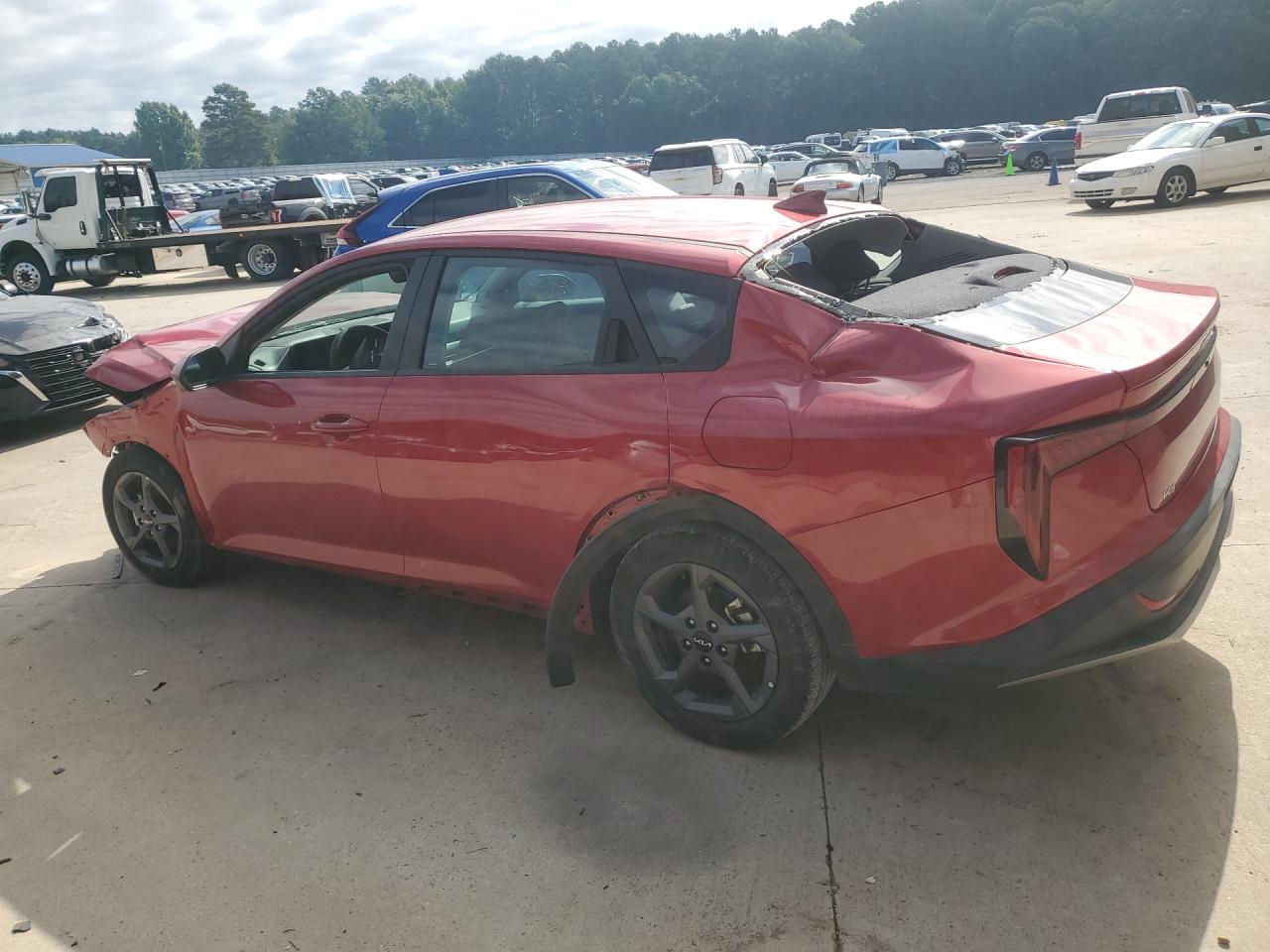 2025 Kia K4 Lxs Red vin: 3KPFT4DE5SE039983 Damage: Left Qtr Panel, Severe Damage, Replacement Required