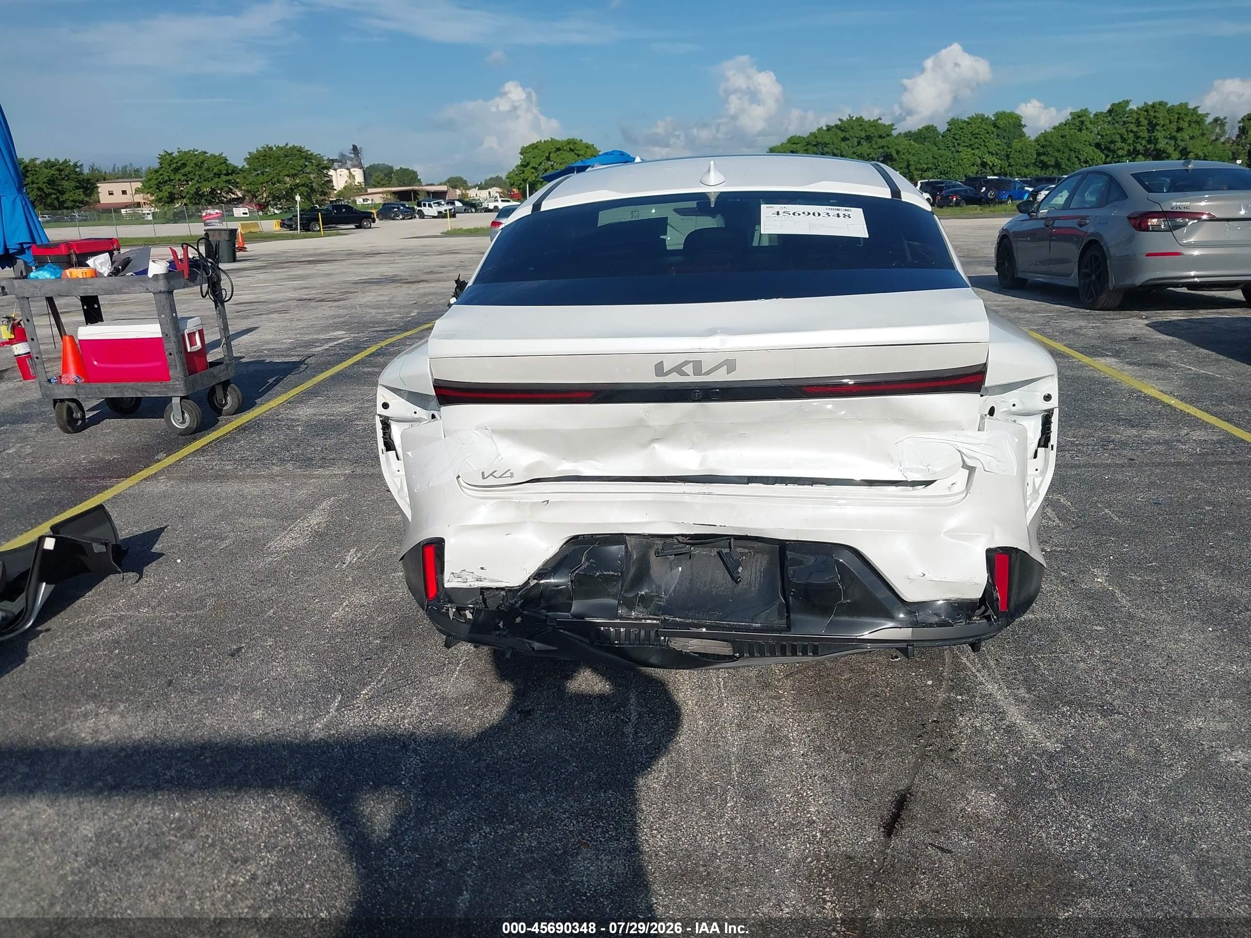 2026 Kia K4 Gt-line White vin: 3KPFW4DE3TE274469