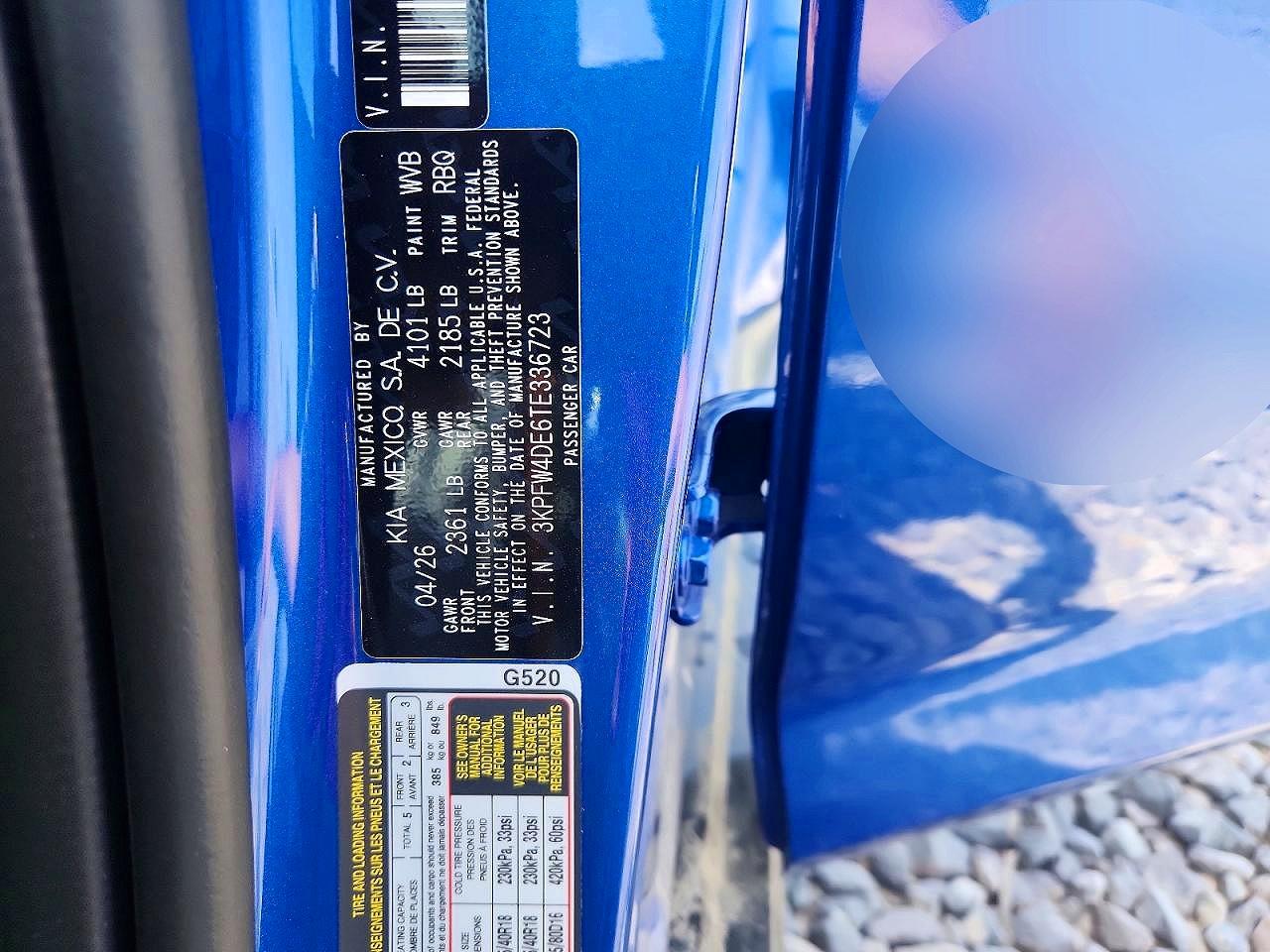 2026 Kia K4 Gt Line Blue vin: 3KPFW4DE6TE336723