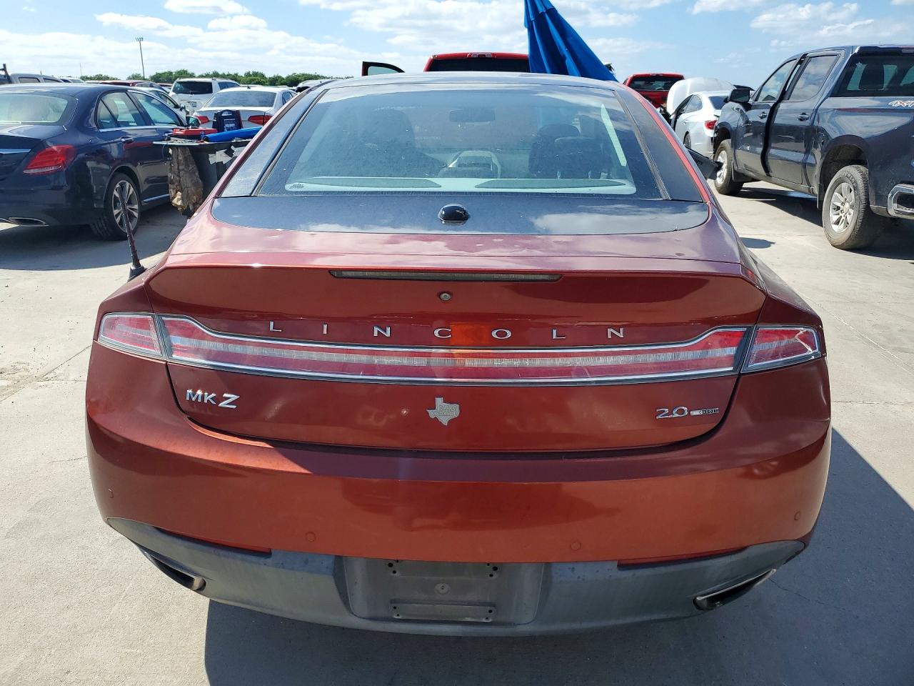 2014 Lincoln Mkz Red vin: 3LN6L2G90ER809034