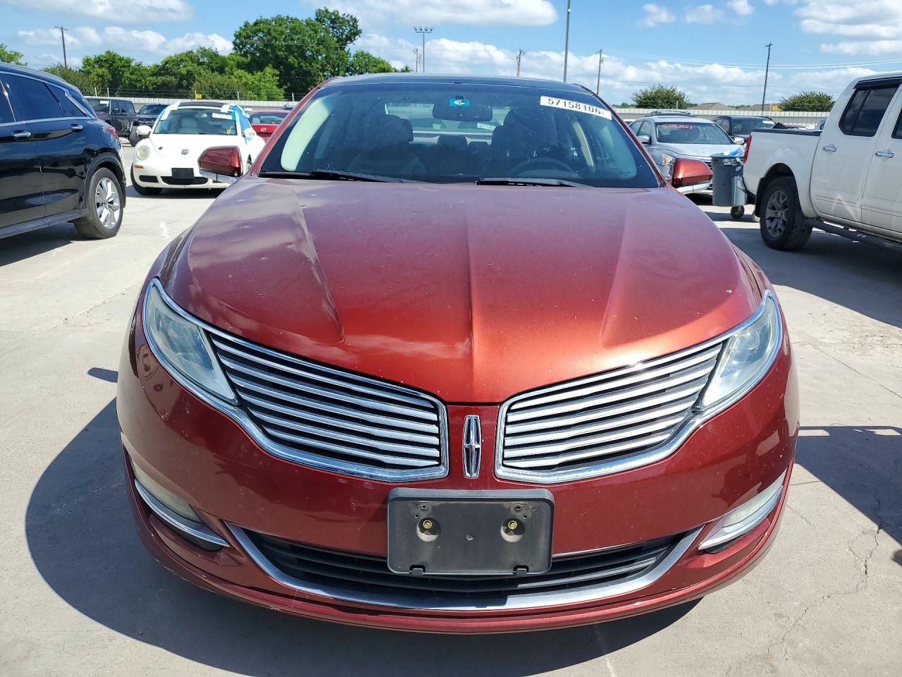 2014 Lincoln Mkz Red vin: 3LN6L2G90ER809034