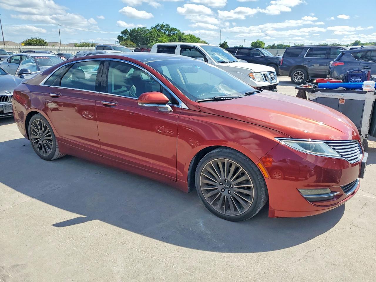 2014 Lincoln Mkz Red vin: 3LN6L2G90ER809034