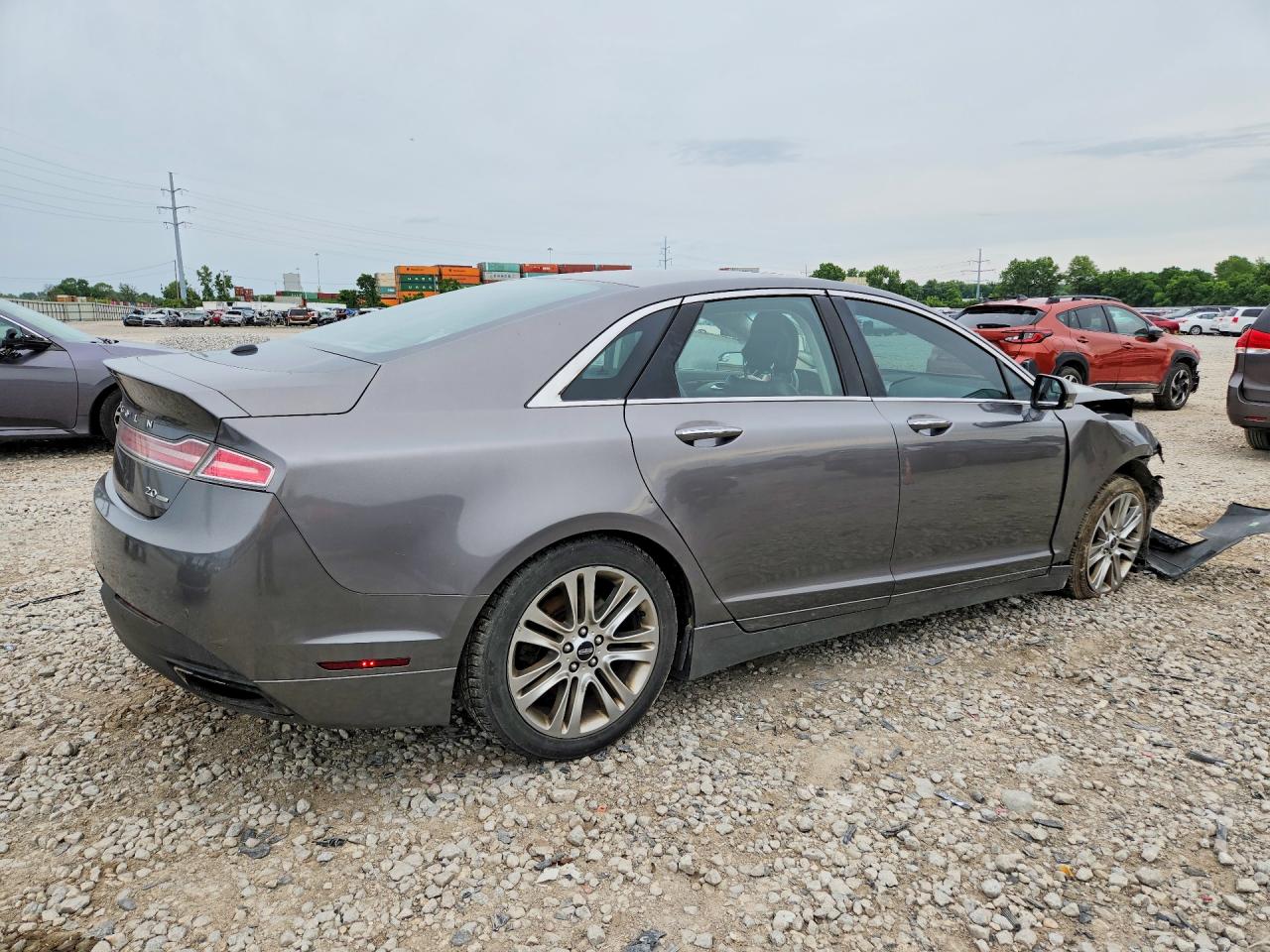 2014 Lincoln Mkz Gray vin: 3LN6L2G90ER815934