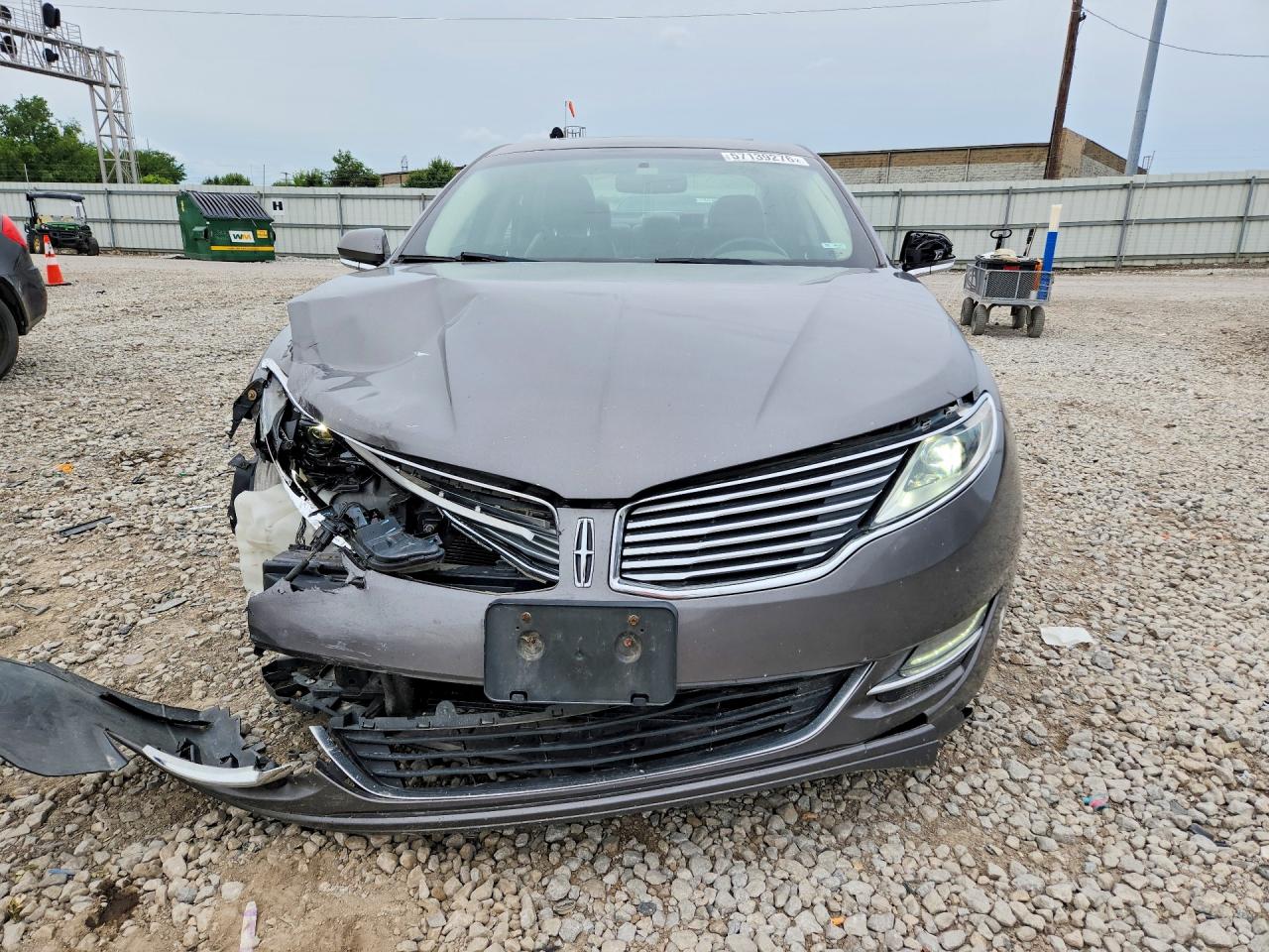 2014 Lincoln Mkz Gray vin: 3LN6L2G90ER815934