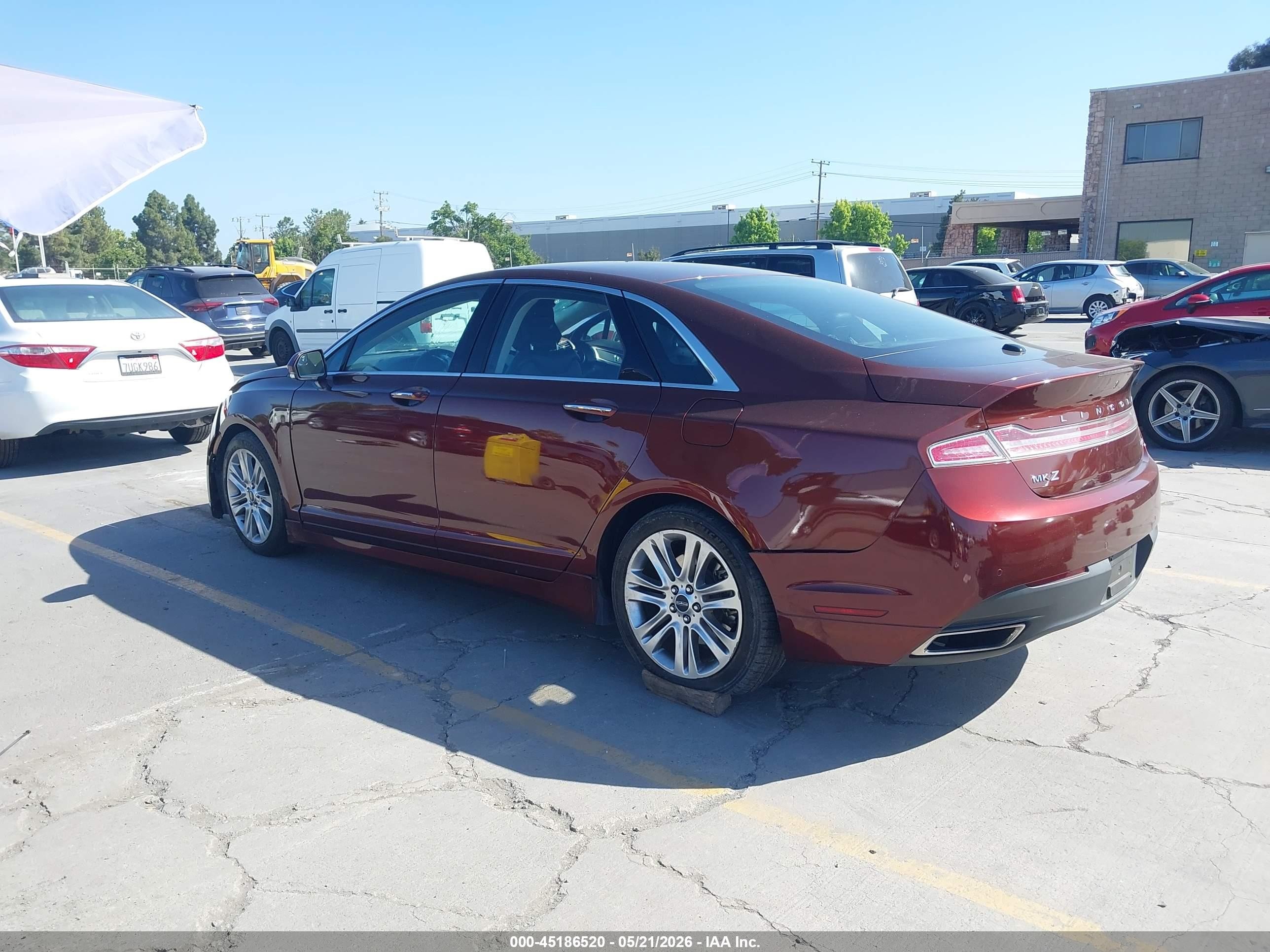 2015 Lincoln Mkz   Red vin: 3LN6L2G90FR604542