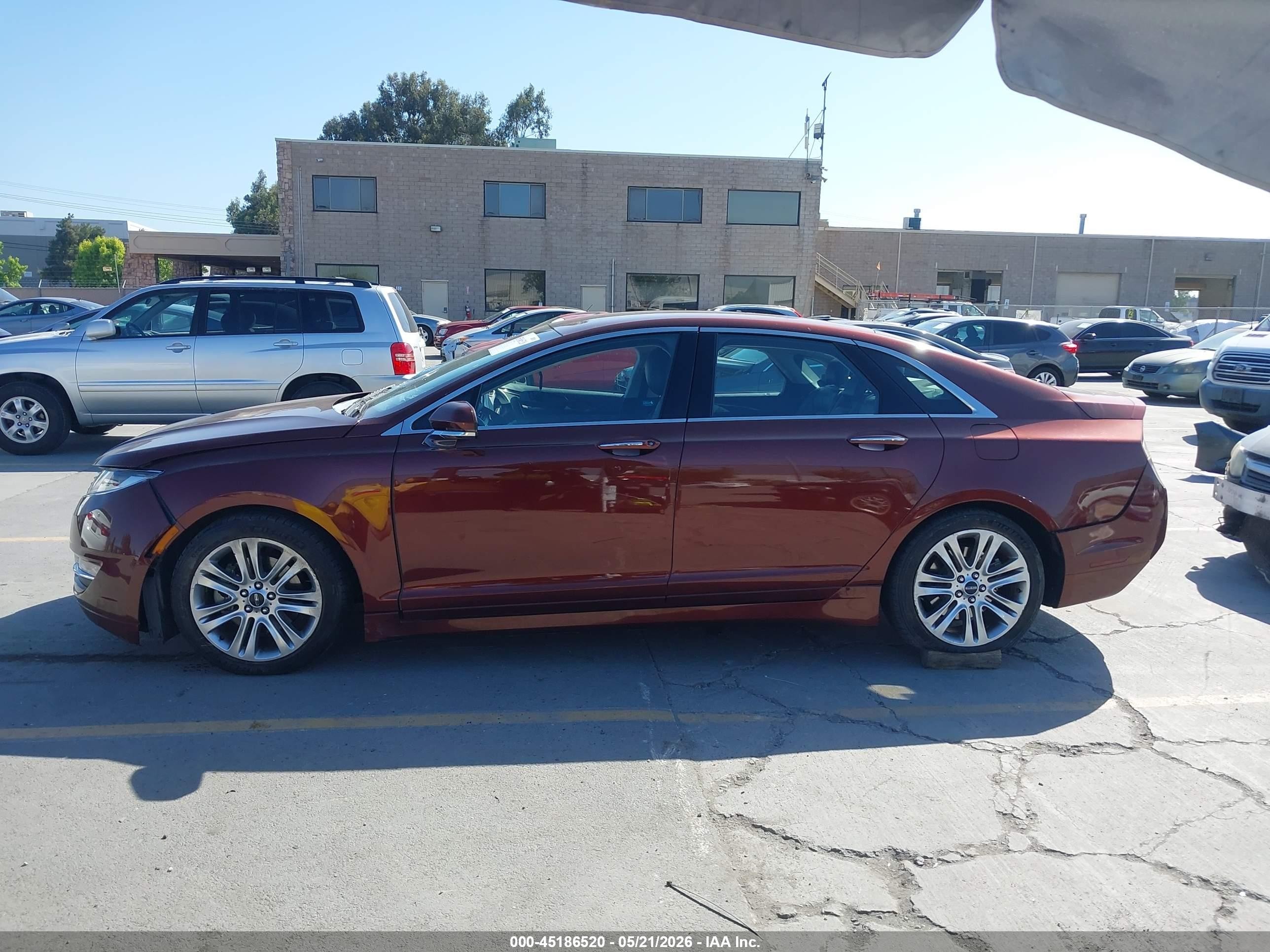 2015 Lincoln Mkz   Red vin: 3LN6L2G90FR604542